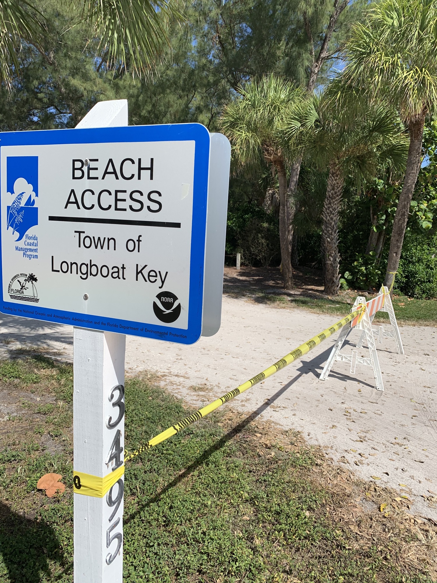 The town of Longboat Key's public beach parking closed in mid-March until June 1.  It will closed again on Tuesday.