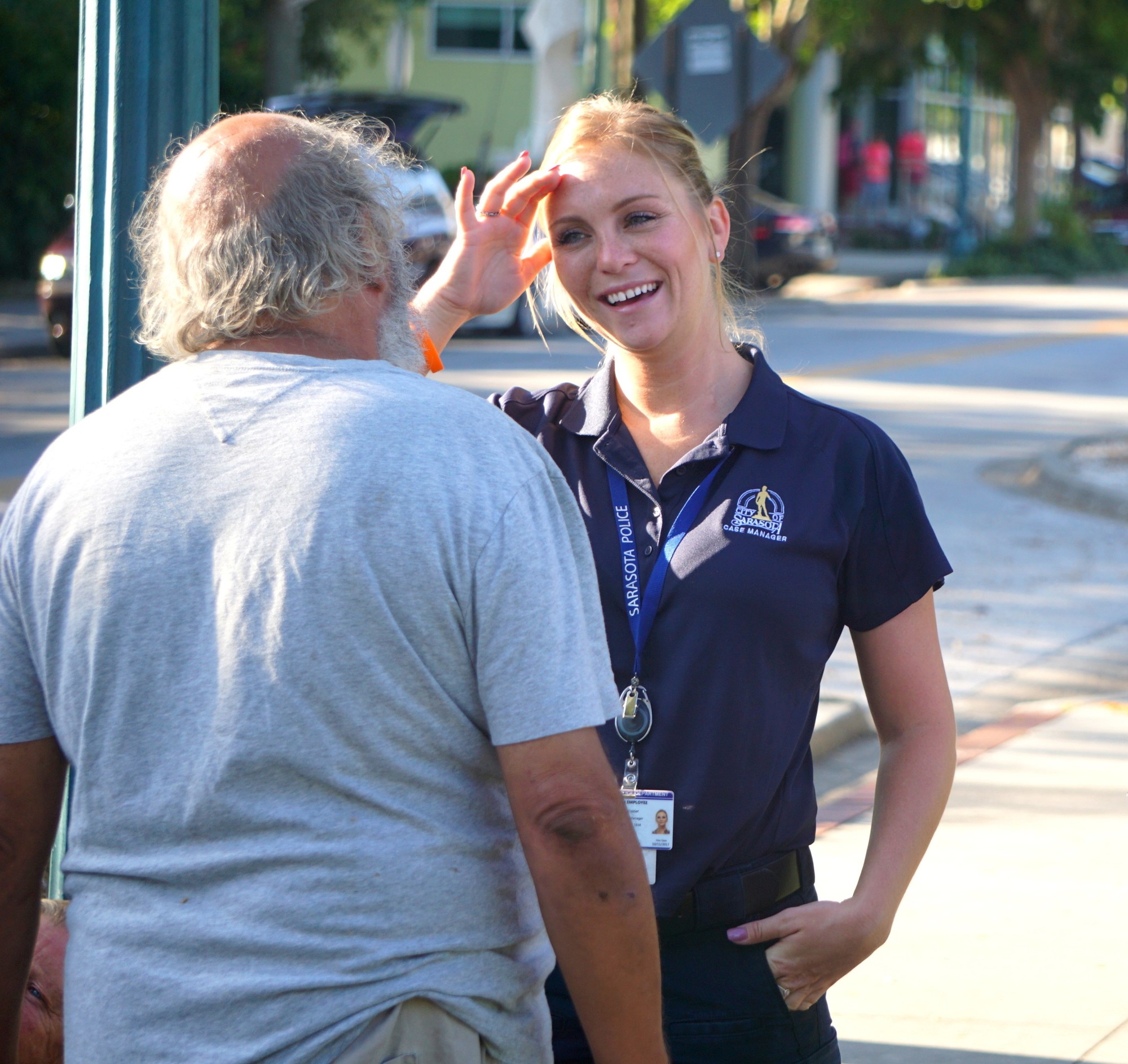 Krystal Frazier, a case manager with the city's homeless outreach team, said COVID-19 has brought stakeholders working on homelessness in the region closer together. Photo courtesy city of Sarasota.