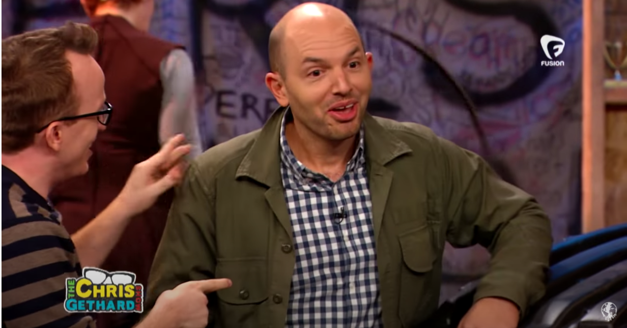 The moment everything changes for Paul Scheer. Photo source: YouTube.