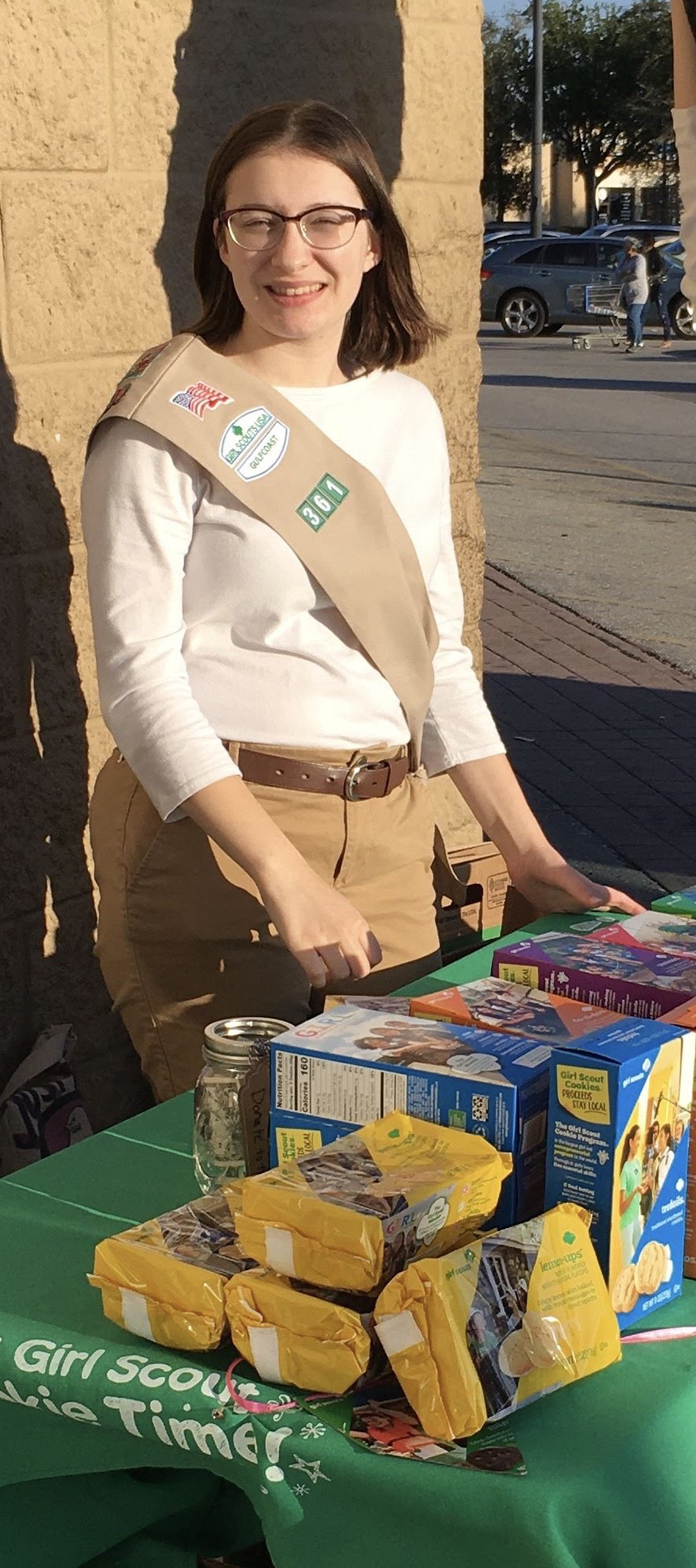 Leah Lurie will miss selling Girl Scout cookies and being a part of a troop. Her favorite cookie was the Lemonade cookies. Courtesy photo.