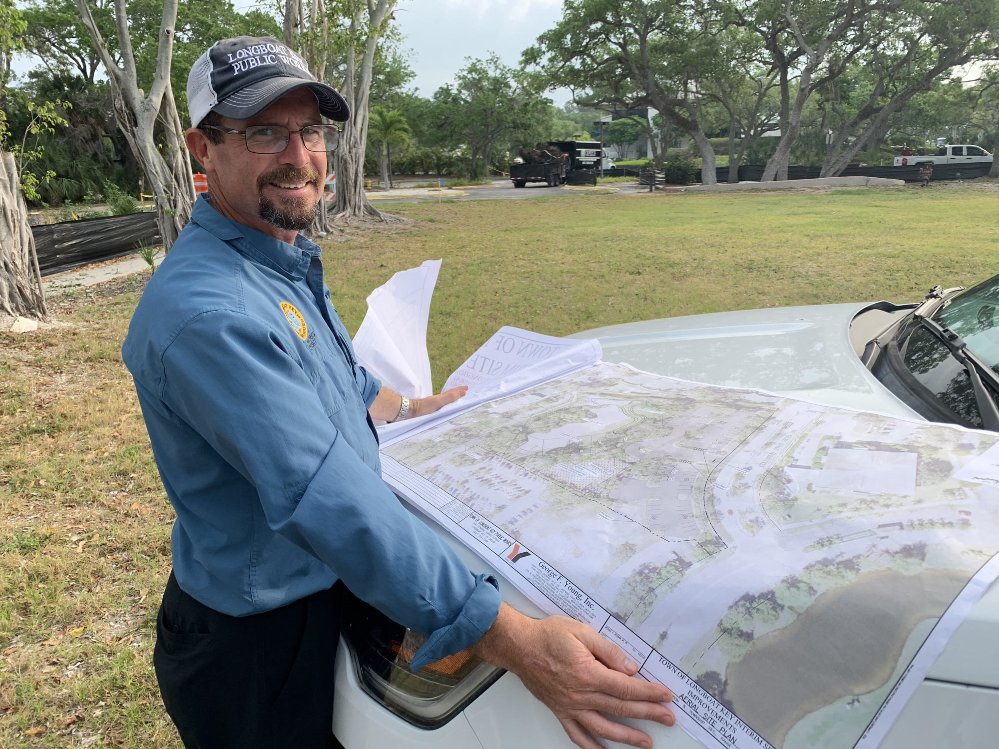 Longboat Key town projects manager Charlie Mopps oversaw clearing  work in April.