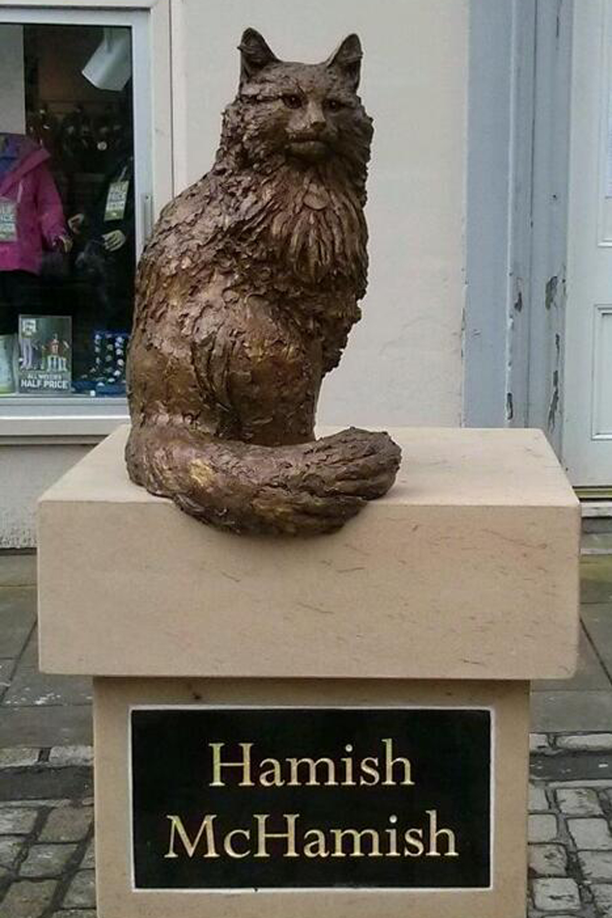 City leaders in St. Andrews, Scotland commissioned a statue of Hamish McHamish.