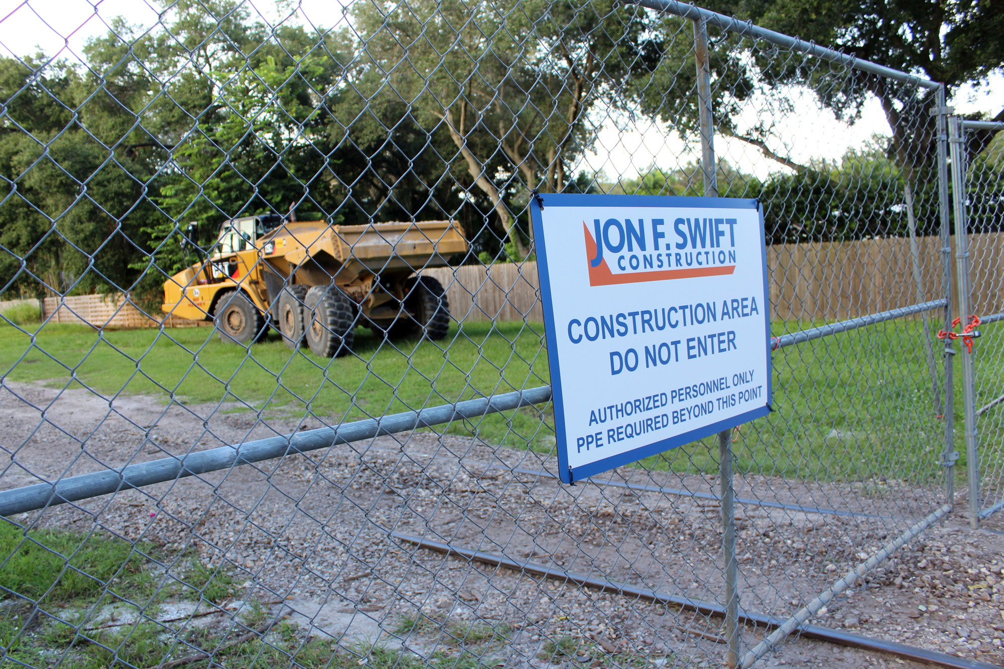 Construction work is underway on Segment 1 of the trail. Brynn Mechem