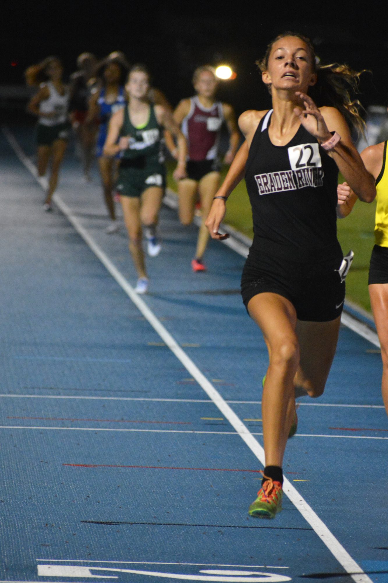Grace Marston made the state track and field tournament at Braden River High. Now she's at Lakewood Ranch High.