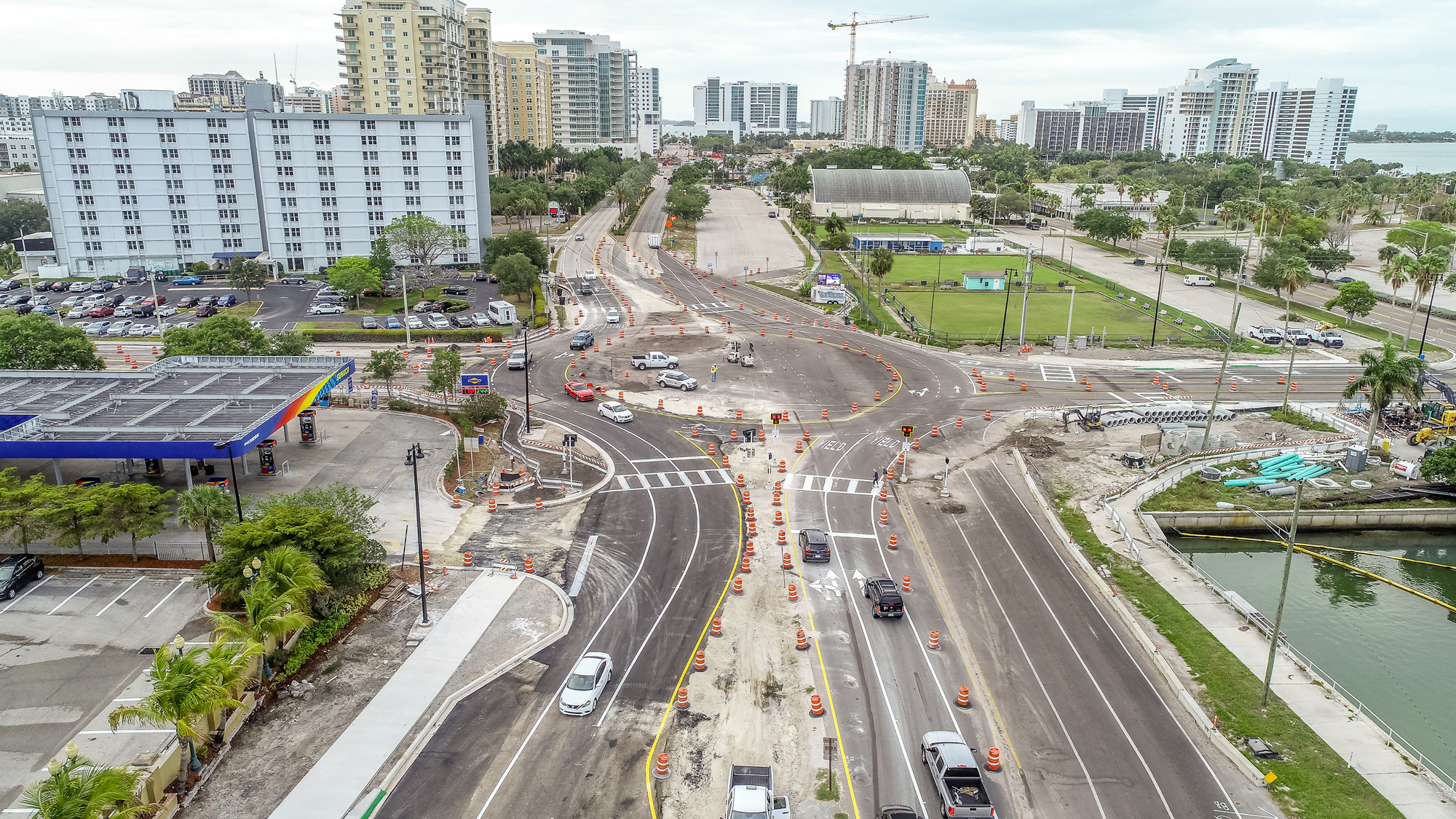 A series of additional roundabouts on U.S. 41 in the city of Sarasota are part of the MPO's long-term plan for improving multimodal transportation on major corridors. File photo.