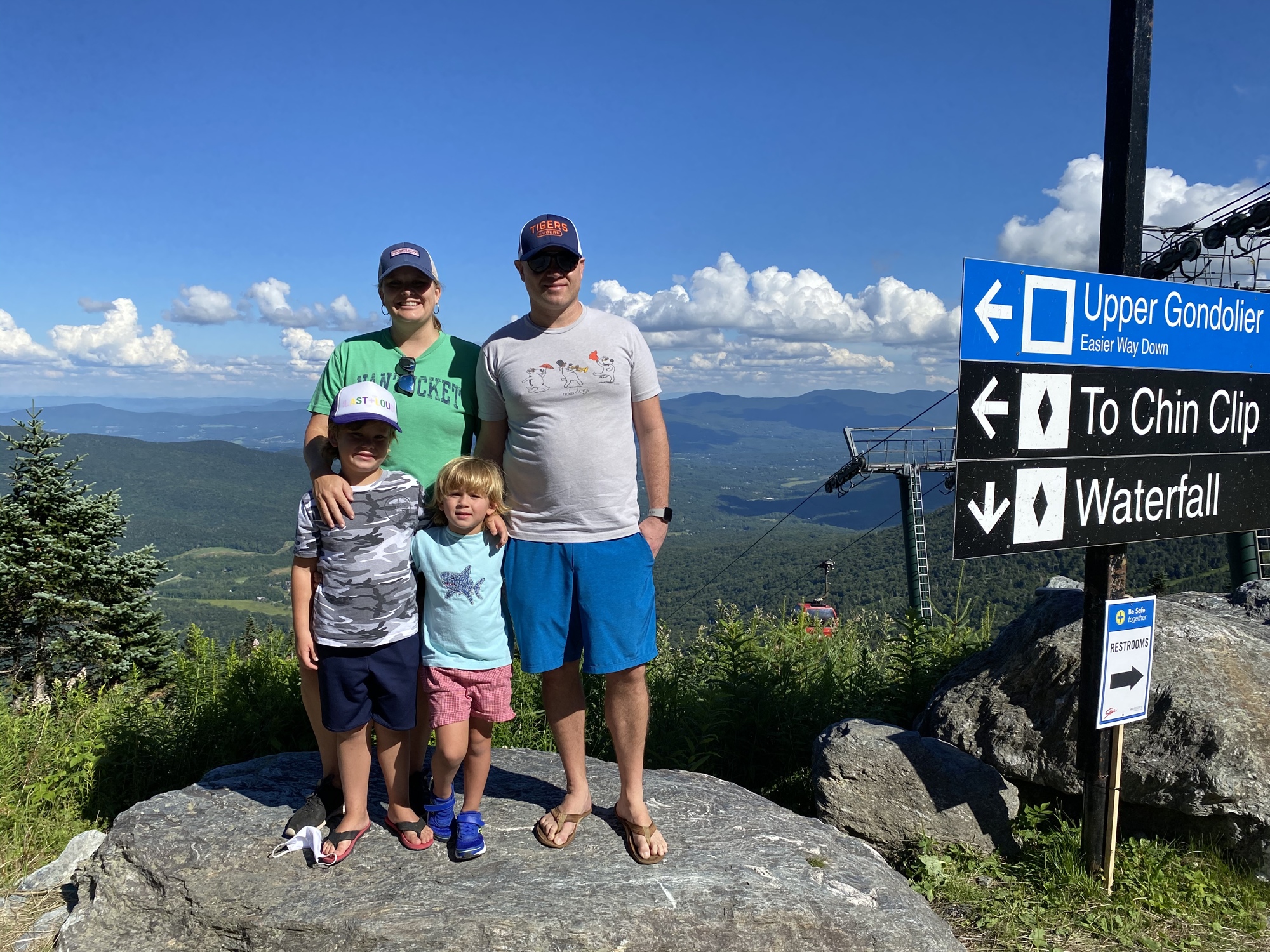 Megan Micale traveled with her husband Kevin and their children Luke and Connor to a number of states this summer, checking out a few outdoor areas. Courtesy Photo.