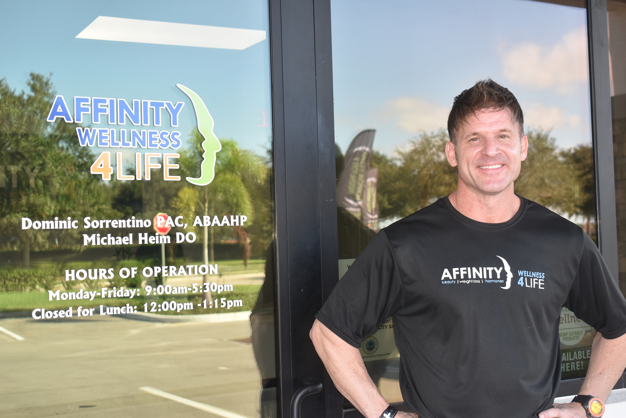 Affinity Wellness 4 Life owner Dominic Louis Sorrentino is a physician assistant with experience in fields from the emergency room to personal training to bodybuilding.
