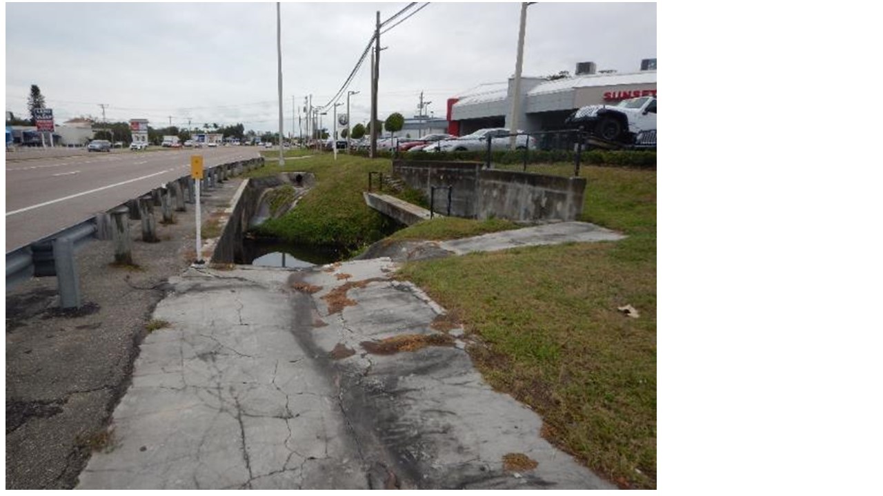 During construction, crossing over creeks will be added so cyclists don't have to ride in the road. Photo courtesy of FDOT