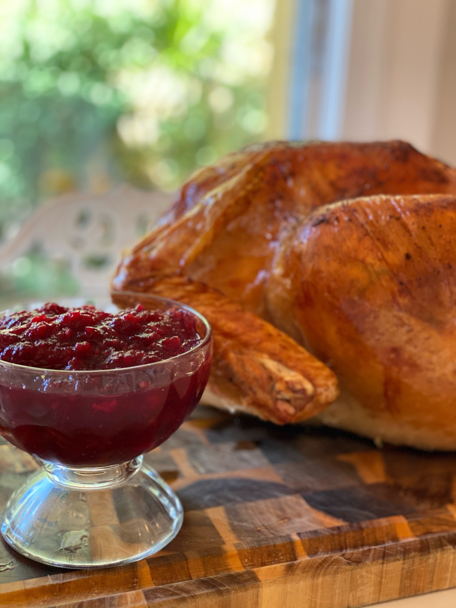 Cranberry sauce and turkey. Photo courtesy of Hal Christensen.