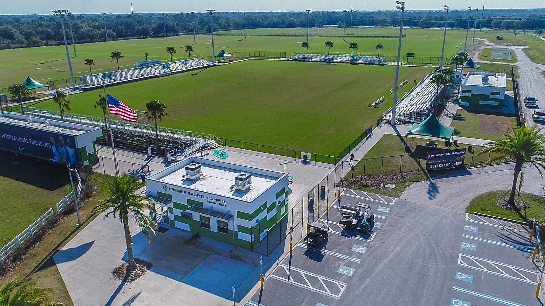 This image of Premier Sports Campus was taken by a Manatee County drone while it was documenting irrigation infrastructure. (Courtesy of Manatee County)