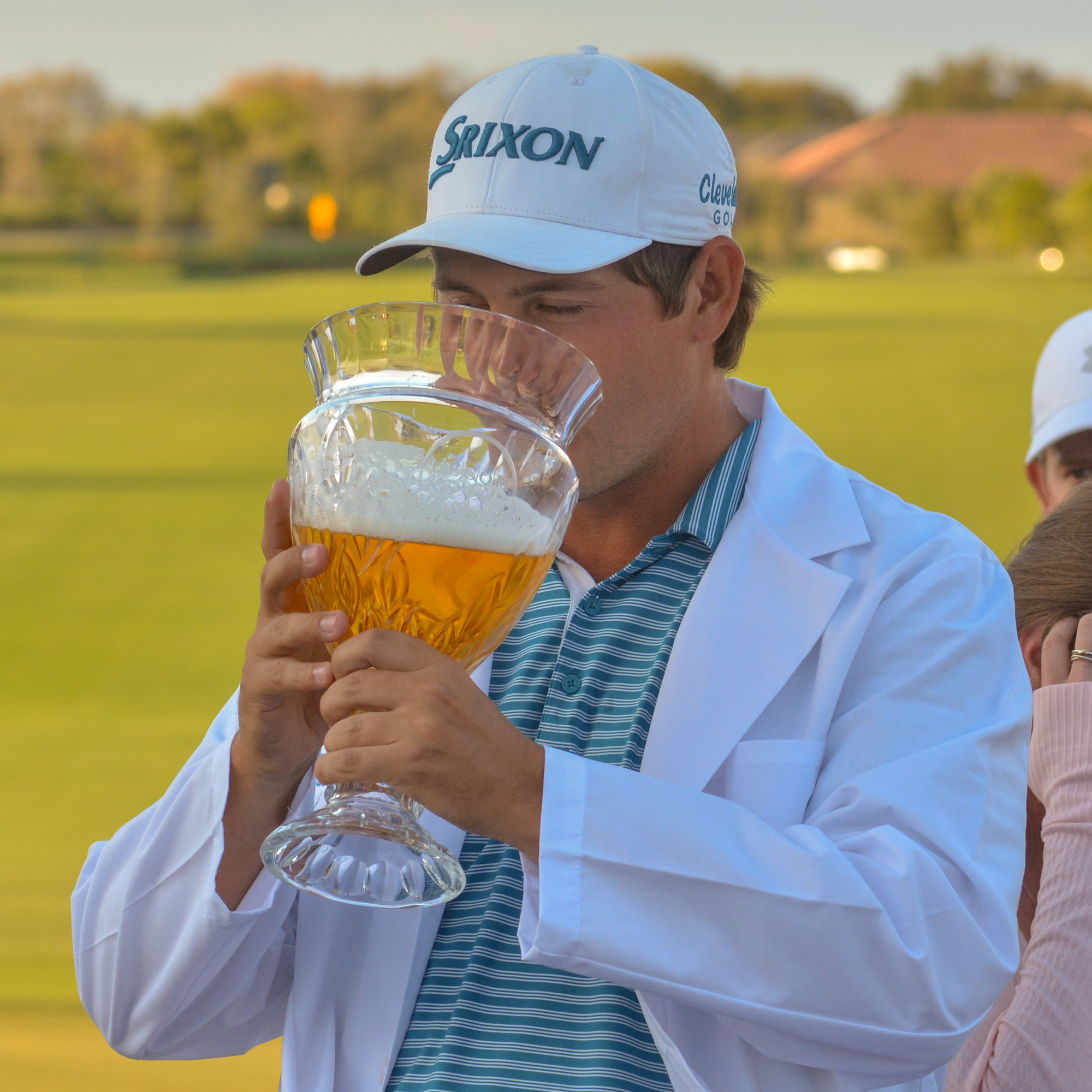 4. Andrew Novak celebrated his 2020 LECOM Suncoast Classic win in February from drinking out of the tournament trophy. Novak took home a $108,000 purse.