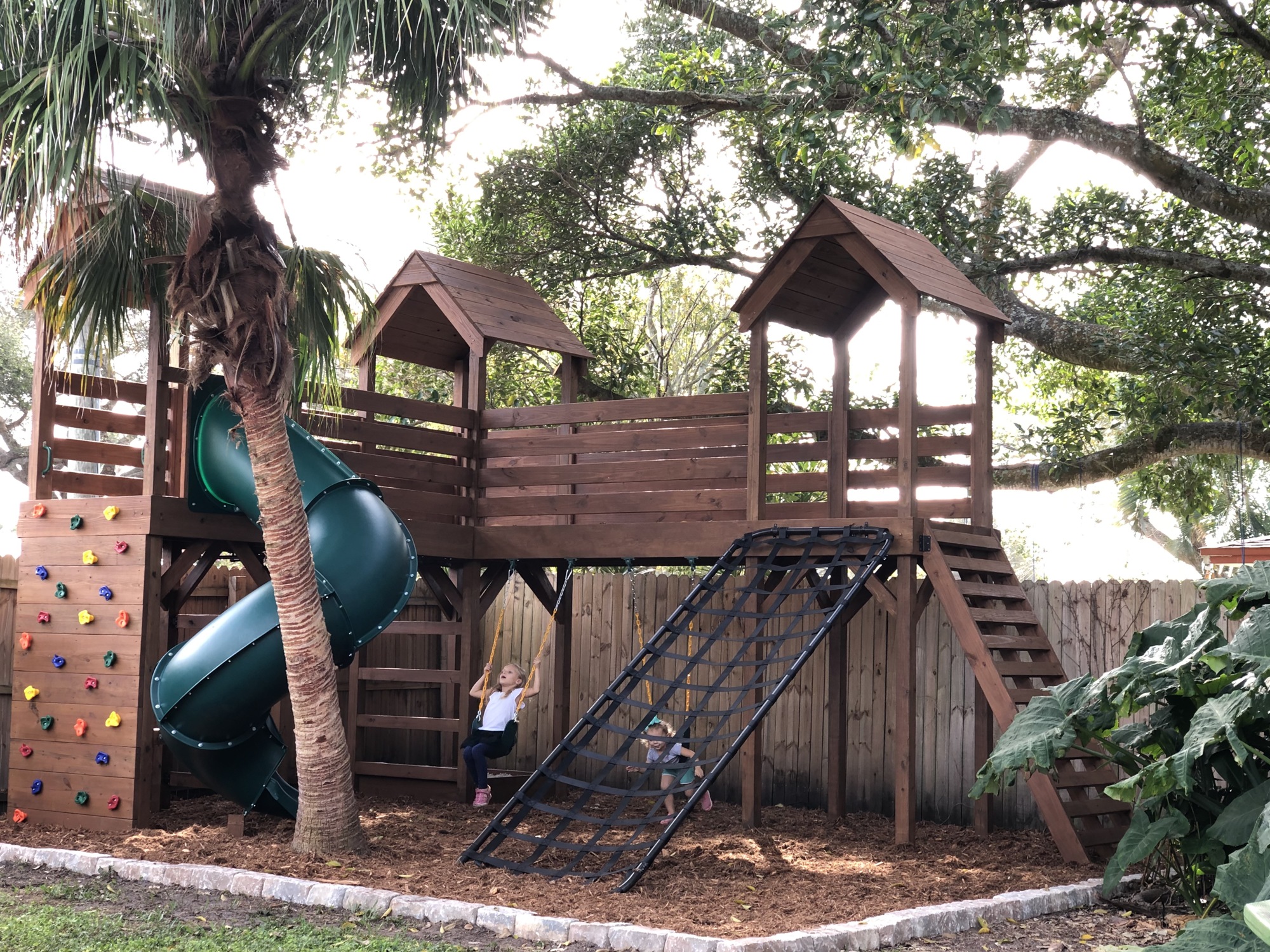 Lindsay and Bobby Sweeting built a new playground for their children to enjoy. Courtesy photo.