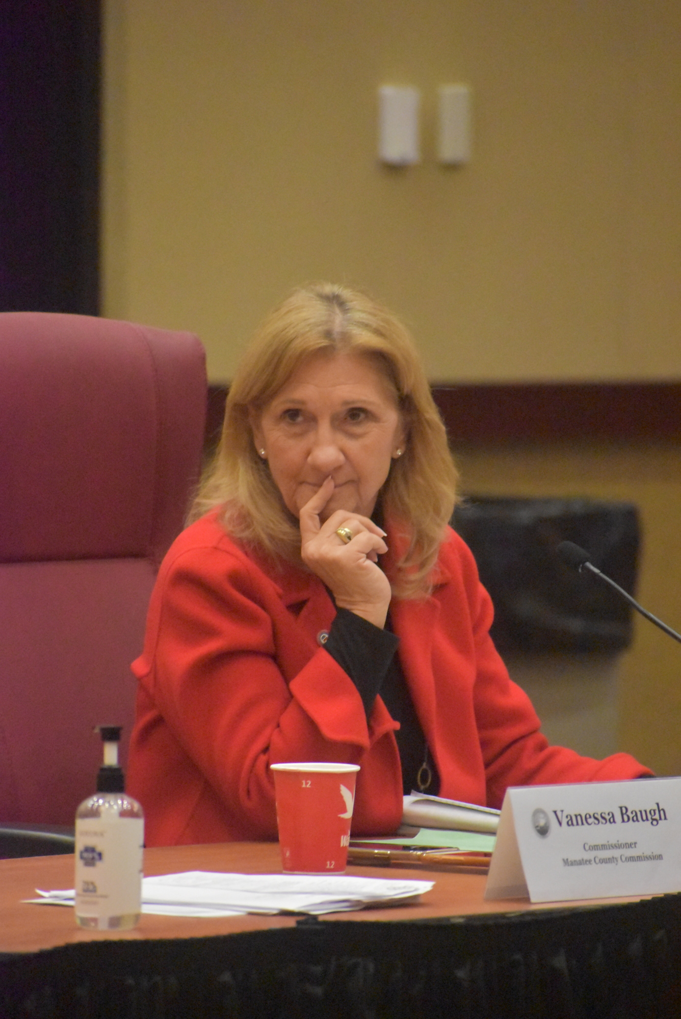 Commissioner Vanessa Baugh said it doesn't make sense to put a commercial center near the entrance to Savanna with so many similar centers nearby.