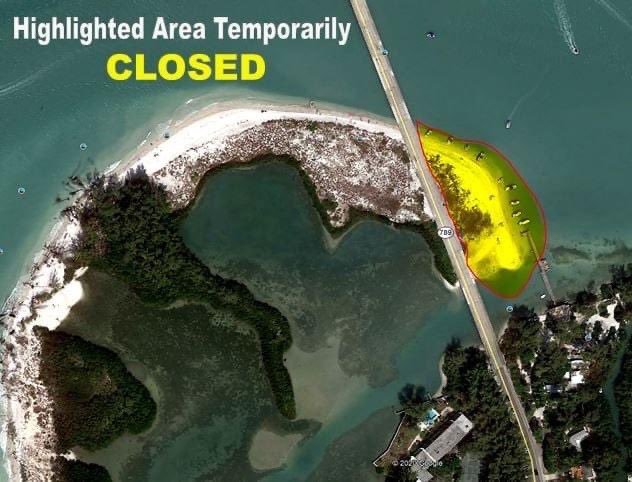 Canal 1A emergency dredging began on Jan. 25. Boating and beach activities east of Longboat Pass Bridge are closed for another week or so.