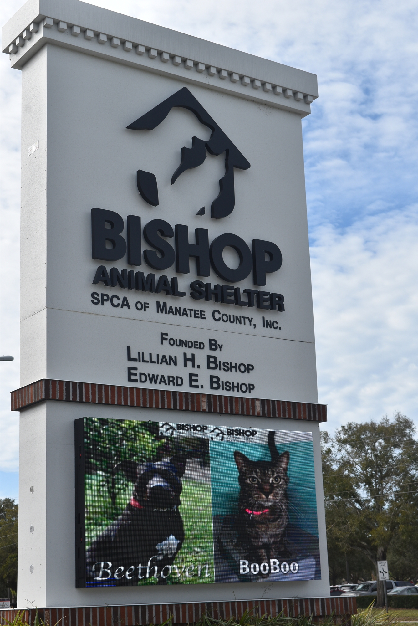 The Mary E. Parker Foundation owns Bishop Animal Shelter, which was founded by Parker’s adopted parents, Lillian and Edward Bishop. The foundation wants to donate the shelter to Manatee County