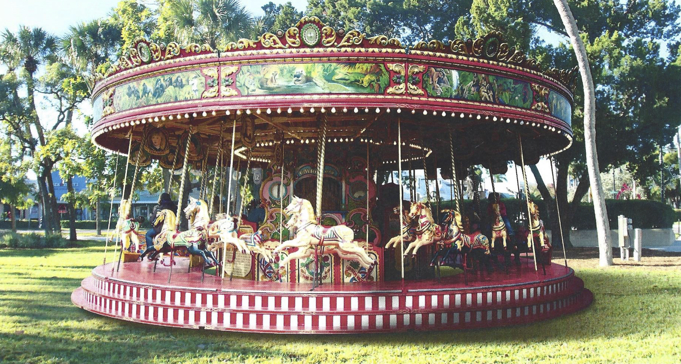 The carousel proposal, depicted in this concept image, has drawn some early concerns from St. Armands residents worried about increased traffic. Image via city of Sarasota.