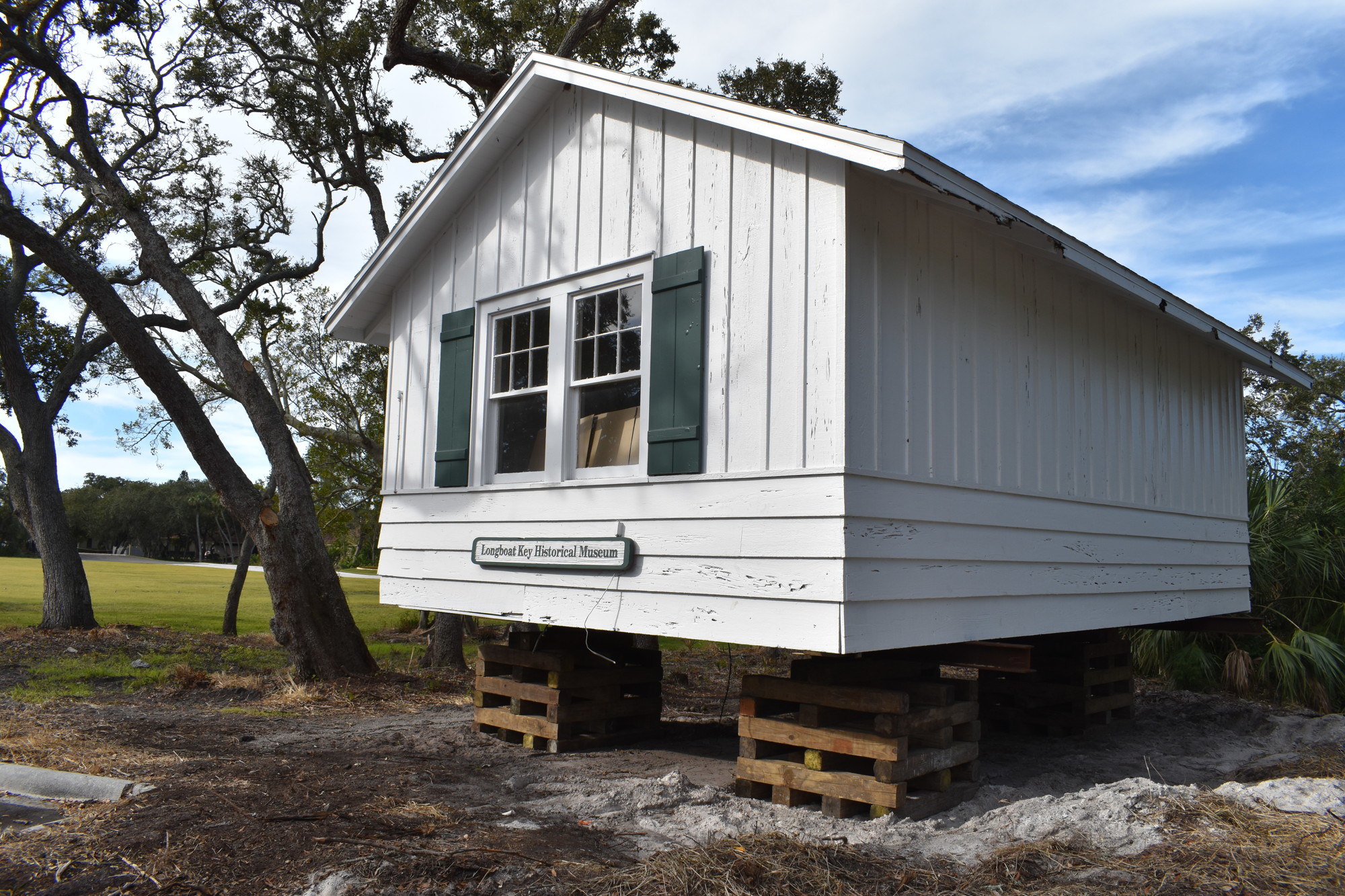 In January, the Longboat Key Historical Society moved its smaller historic cottage to the Town Center site.