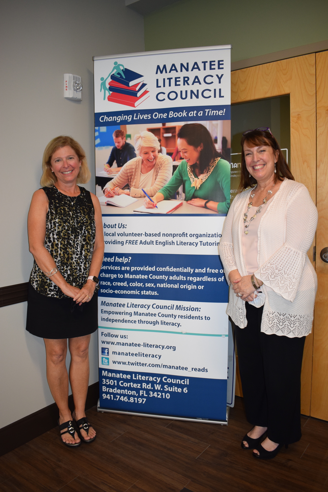 The Manatee Literacy Council helps adults in the county learn how to speak and read in English with the help of tutors like Country Club East's Jeannine Abele and the nonprofit's executive director, Michelle Desveaux McLean.