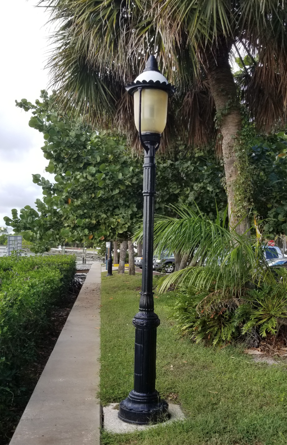 Village resident Pete Rowan provided this example of a street light in Palmetto for what he would like to see installed in the town of Longboat Key.