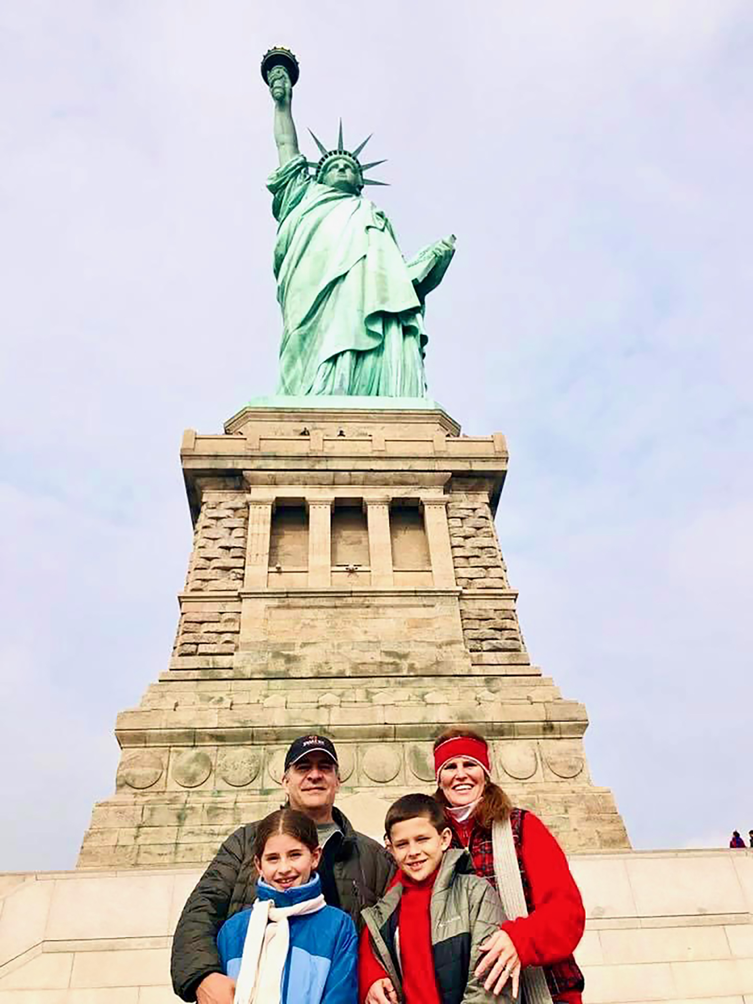 Frank and Patricia Juliano usually go to New York with their children, Isabella and Nicolas, during spring break. They like to go sightseeing and visit family  when they're in New York. Courtesy photo.