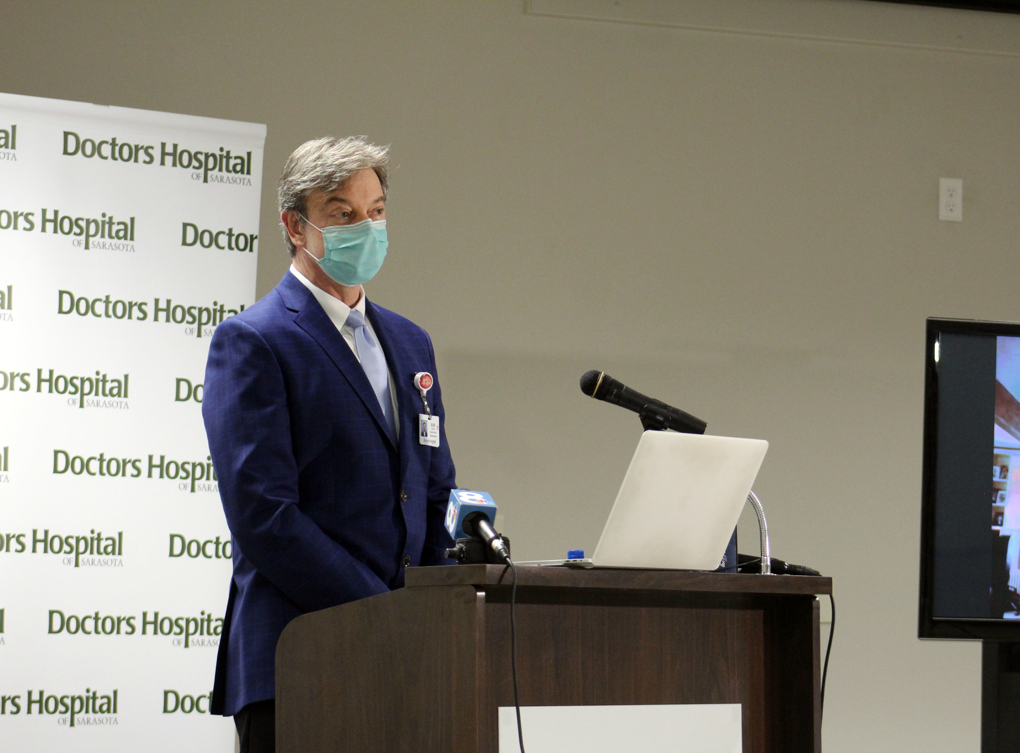 CEO Robert Meade said those who have been vaccinated should still continue to wear masks.