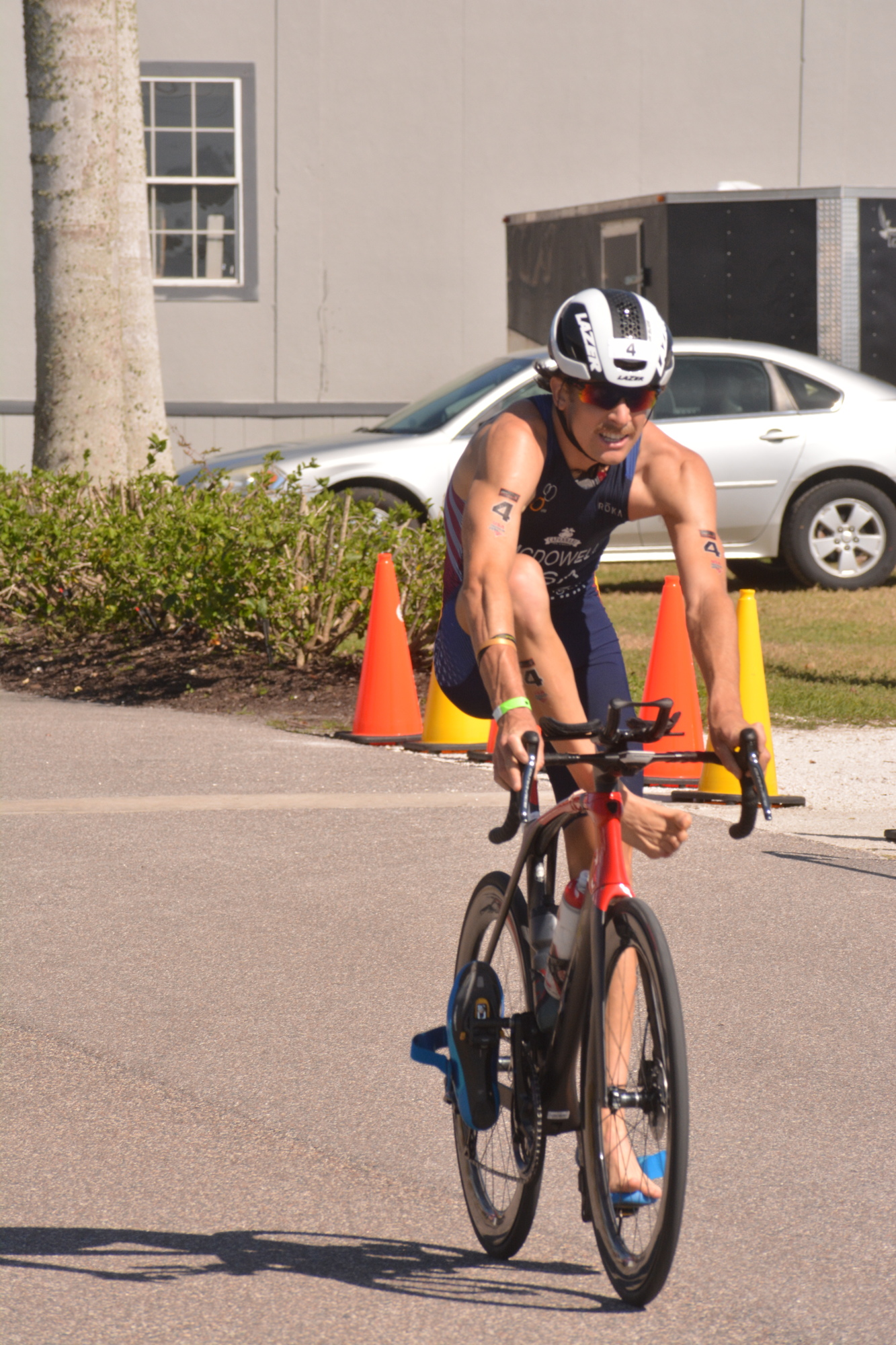 2021 Sarasota-Bradenton Triathlon men's elite division winner Kevin McDowell took control during the bike section and never relinquished it.