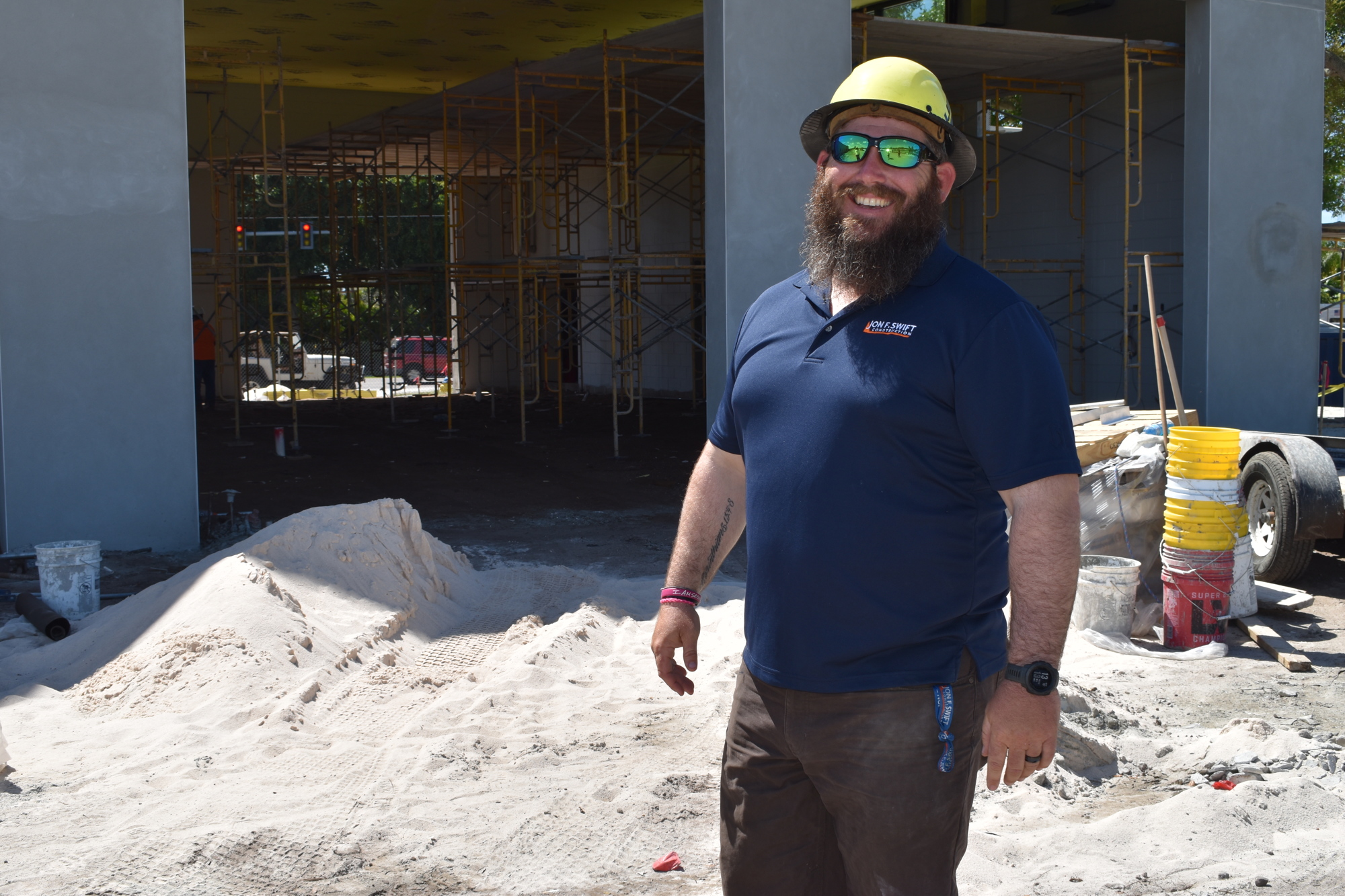 Jon F. Swift Construction superintendent Shane Hamm is responsible for overseeing the construction of Fire Station 92.