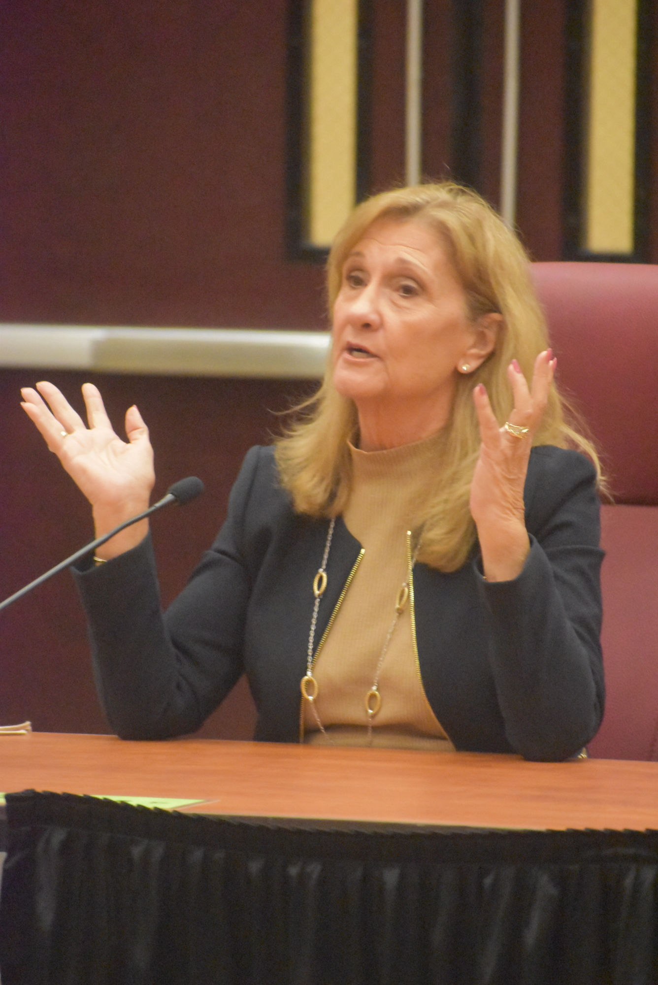 Commissioner Vanessa Baugh believes Manatee County will be able to use federal money from the American Rescue Plan to address road projects, but Acting Administrator Karen Stewart (not pictured) is unsure. File photo.