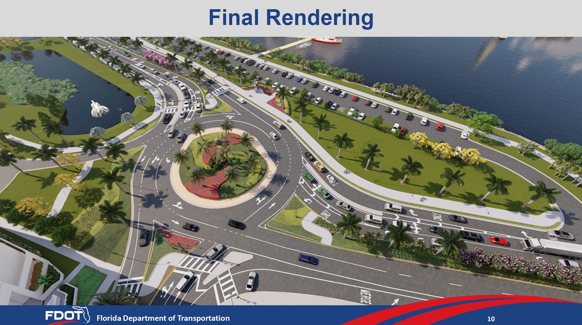 A final rendering of what the U.S. 41-Gulfstream Avenue is set to look like when construction completes around fall 2022.