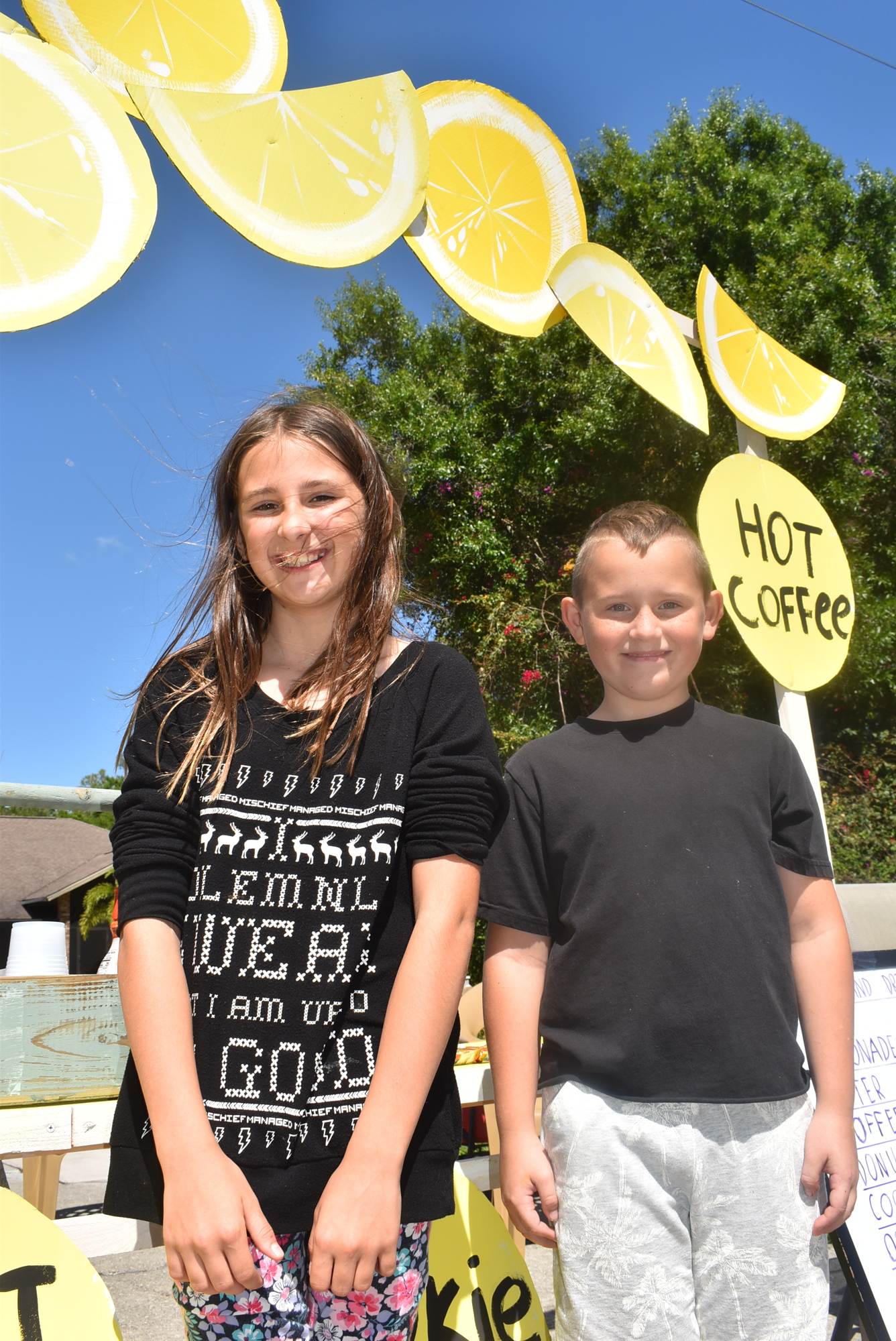 Brooke Sylvester, 10, and Timothy Deev, 8. Photo by Brendan Lavell.
