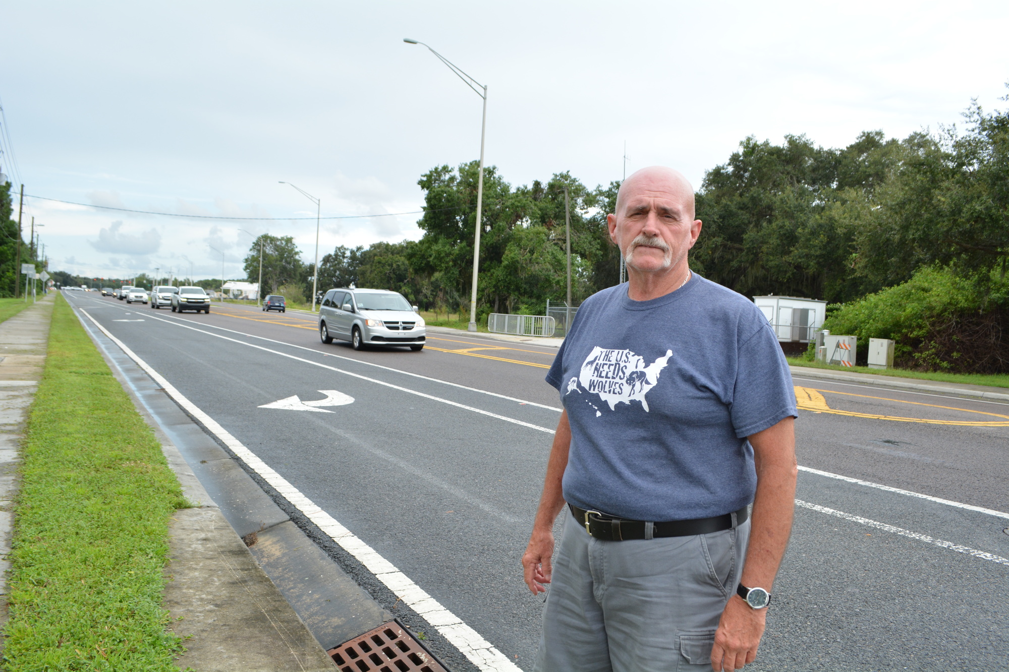 Windsong Acres residents Howard Duff lives along Upper Manatee River Road. He has been advocating for the road to be widened to help with traffic congestion for years. File photo.