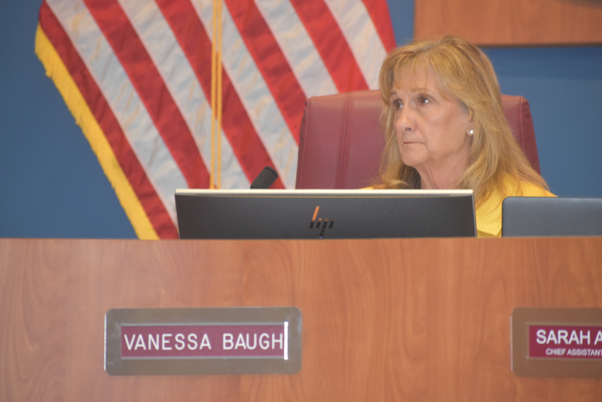 Manatee County Commissioner Vanessa Baugh expects to hear from some people who are upset the county might not do a search for the permanent administrator position.