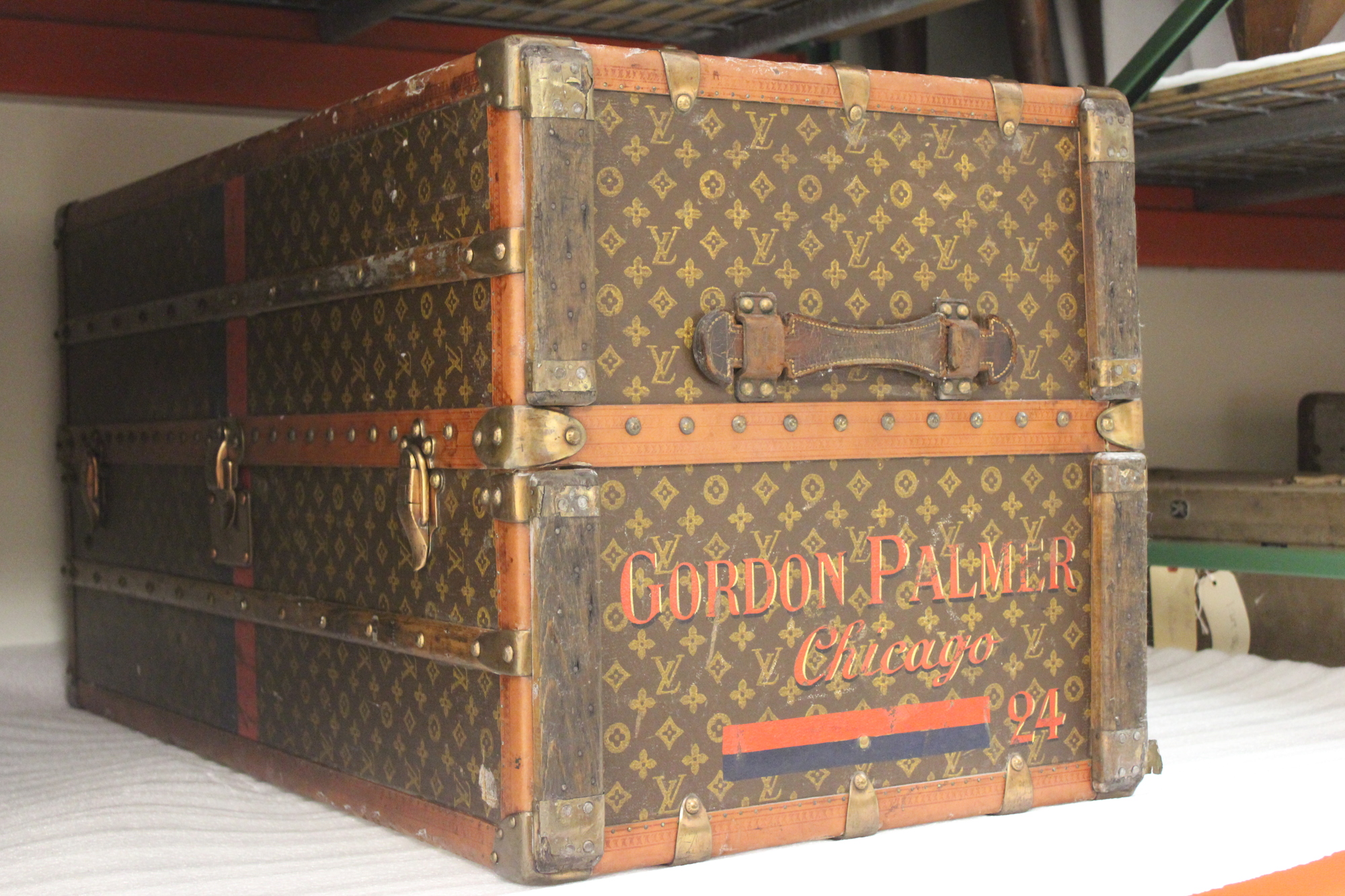 The facility houses an old Louis Vuitton steamer trunk that belonged to Gordon Palmer.