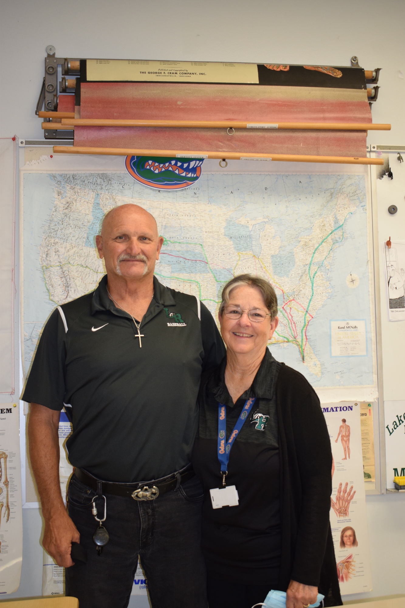 Faust and Candice DeLazzer retire after 46 years teaching in the School District of Manatee County. They spent the past two decades at Lakewood Ranch High School.