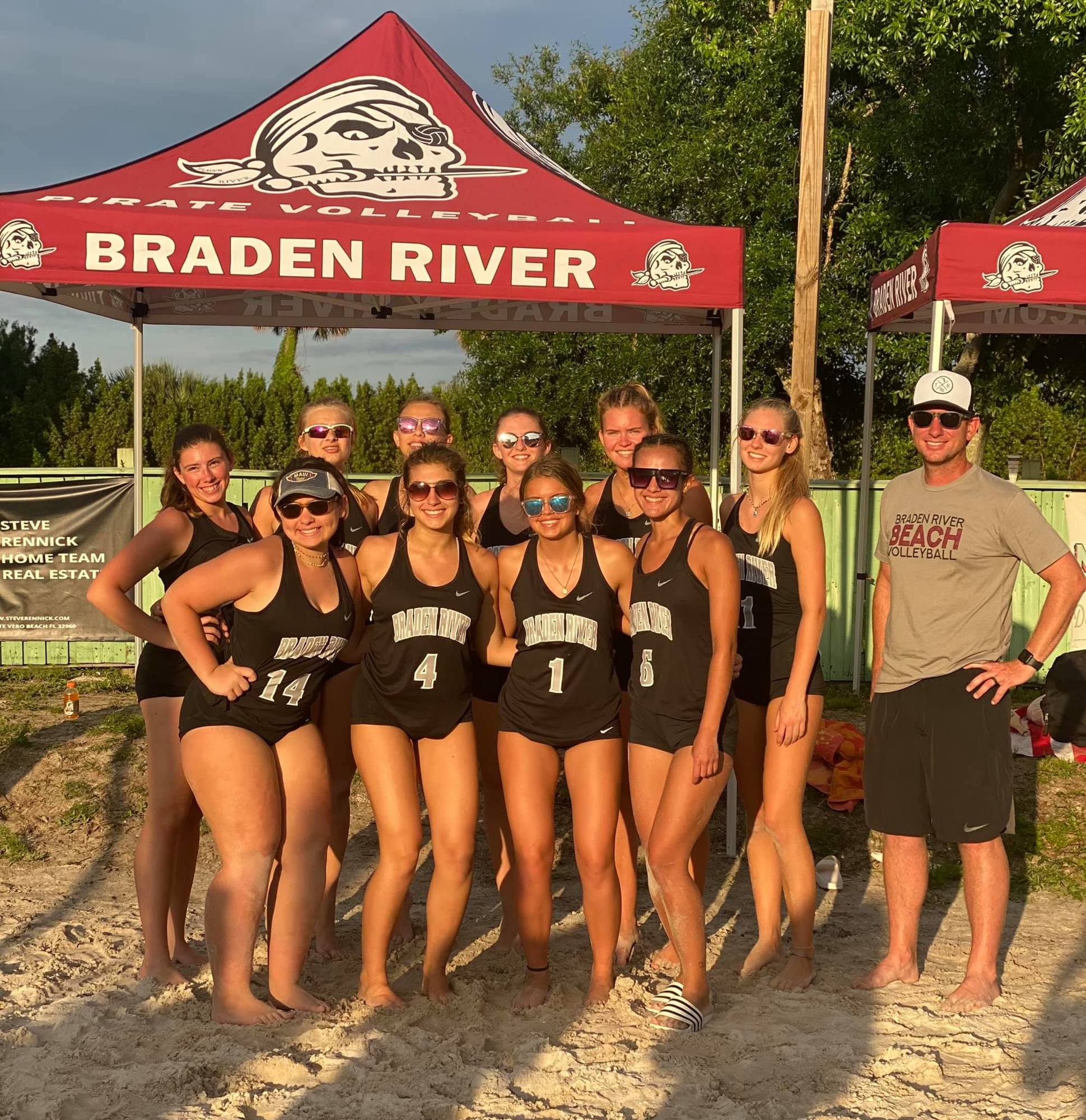 8. The Braden River High beach volleyball team finished fifth at the state tournament.