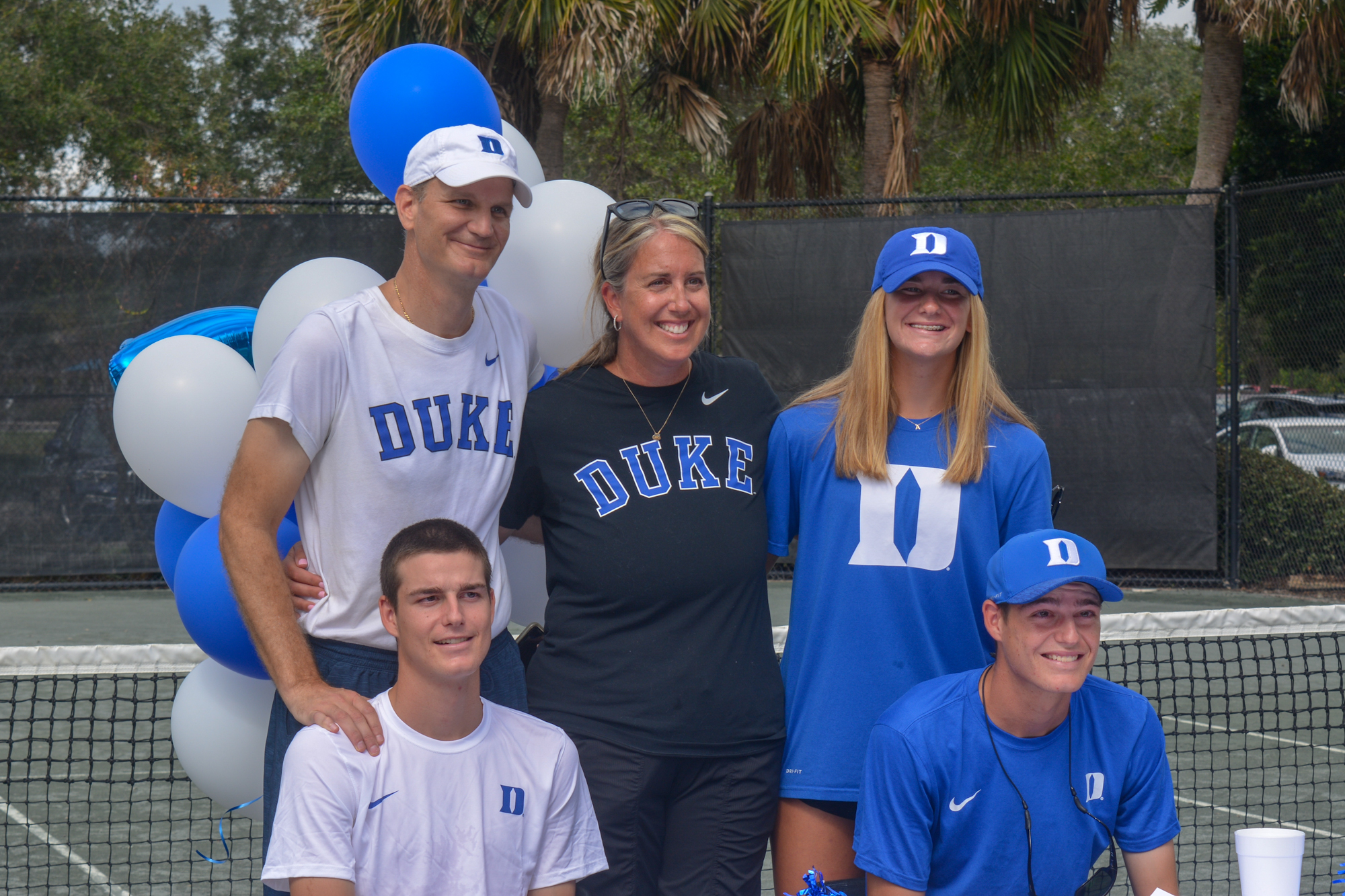 10. Tennis players Jake and Connor Krug, surrounded by parents Thomas Krug and Sherri Vitale Krug and sister Ava Krug, sign with Duke University on Nov. 14.