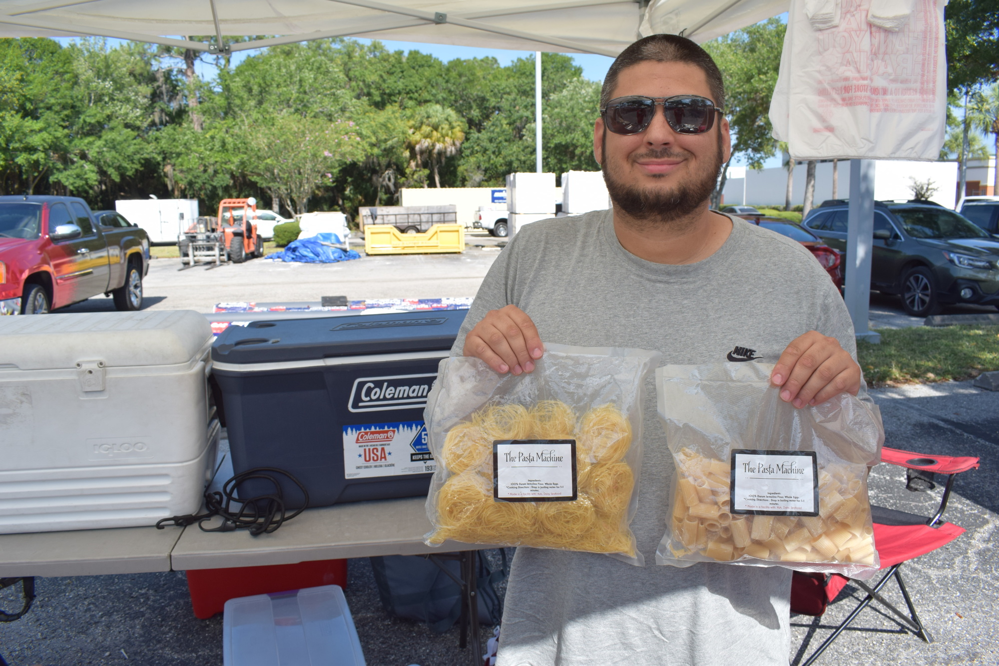 Anthony Sessa of The Pasta Machine business has been great in the Lakewood Ranch Medical Center parking lot, but he expects even more patrons at Waterside Place.