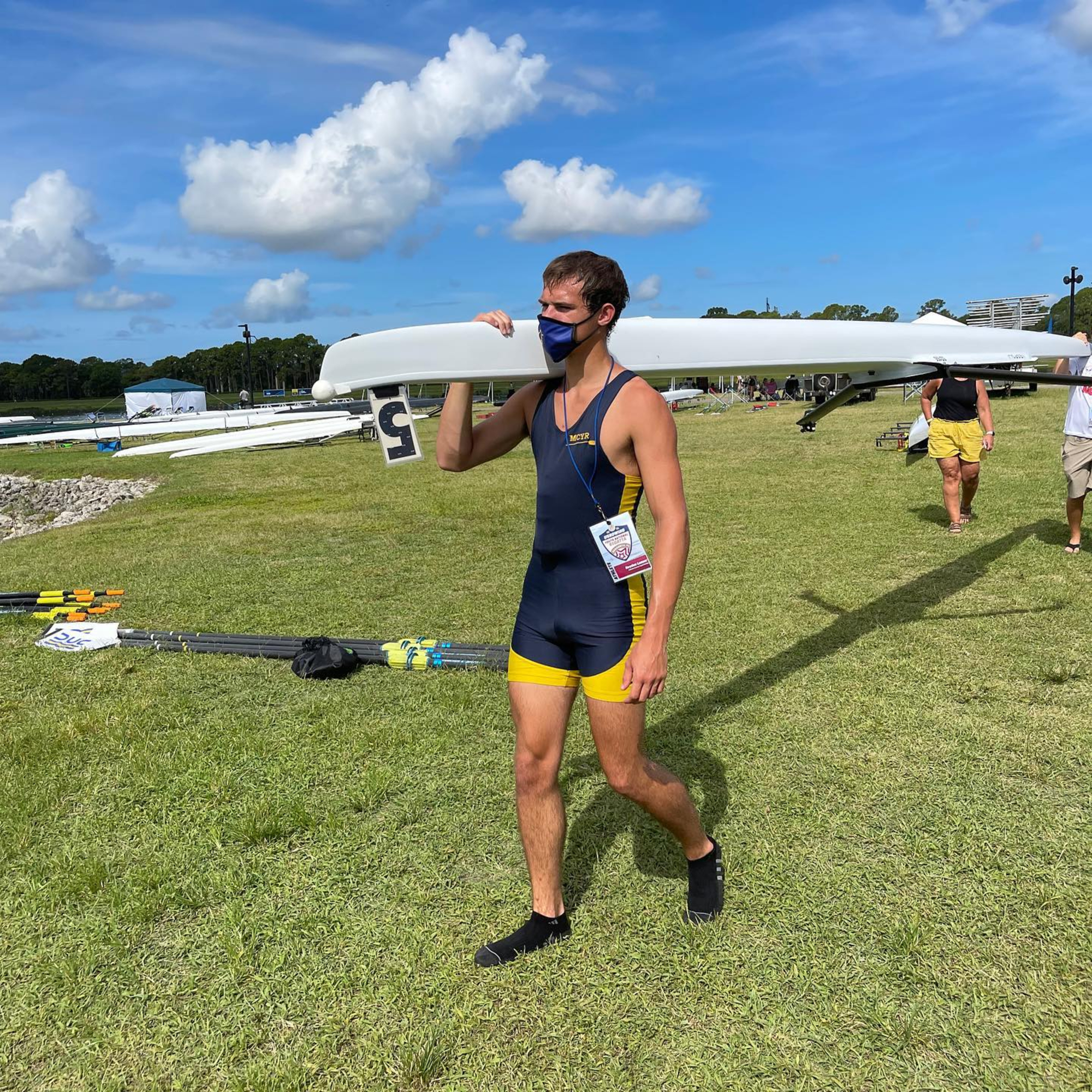 MCYR's Hayden Lesser finished ninth overall in the U17 Men's 1X at the 2021 USRowing Youth National Regatta. Photo courtesy MCYR.