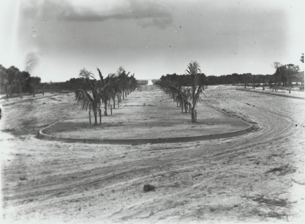St. Armands Circle in its earliest stages of development. Photo courtesy Sarasota County Libraries & Historical Resources.