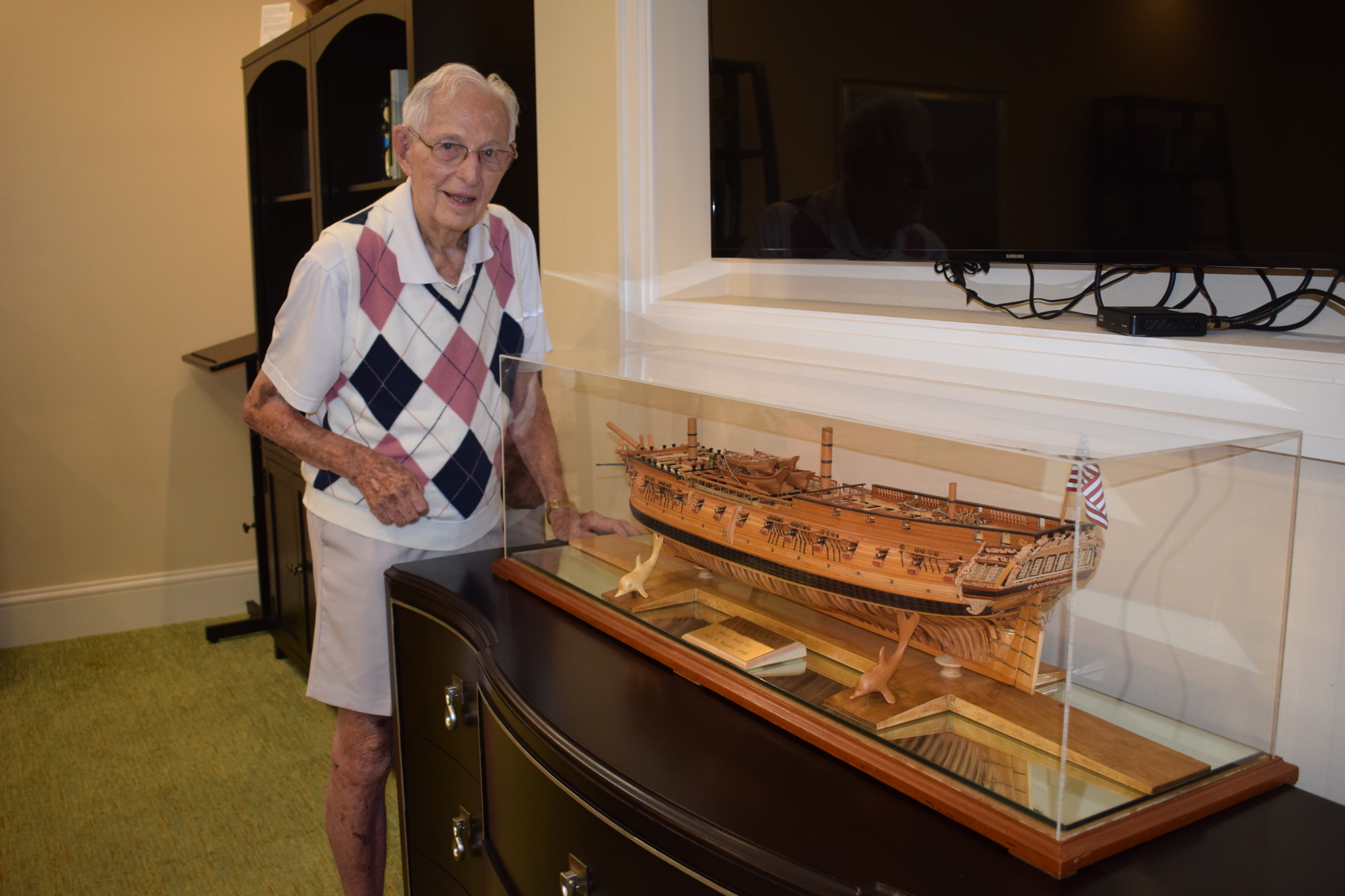 Jack Wagner built a model of the Confederacy that now is a conversation piece at The Sheridan at Lakewood Ranch.