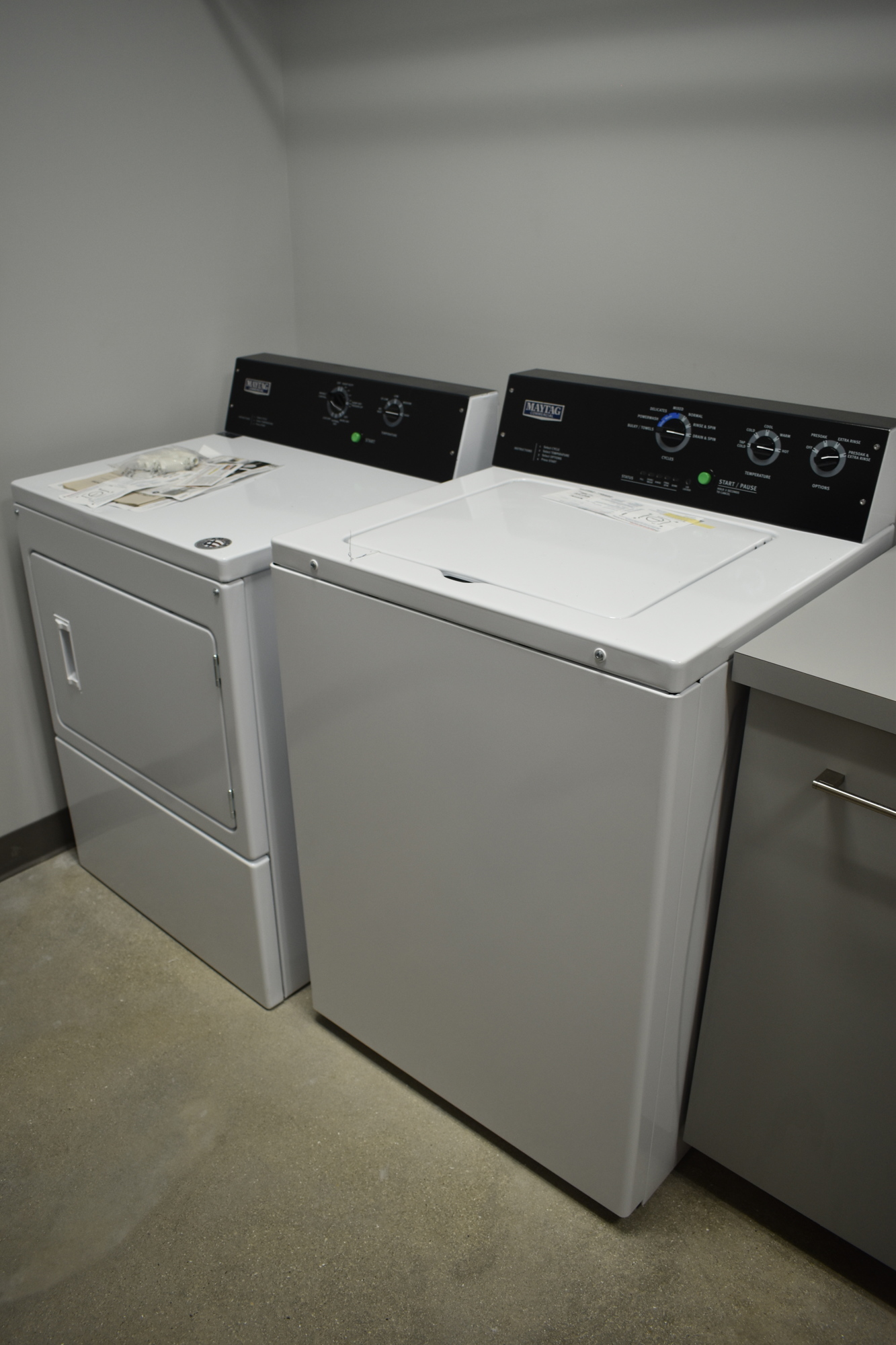 Fire Station 92 has an interior washroom to wash bedroom linens, towels and blankets.