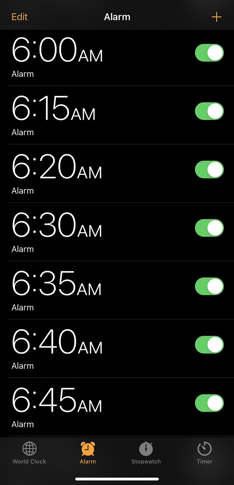 For some students, multiple alarms are needed to wake up for school.