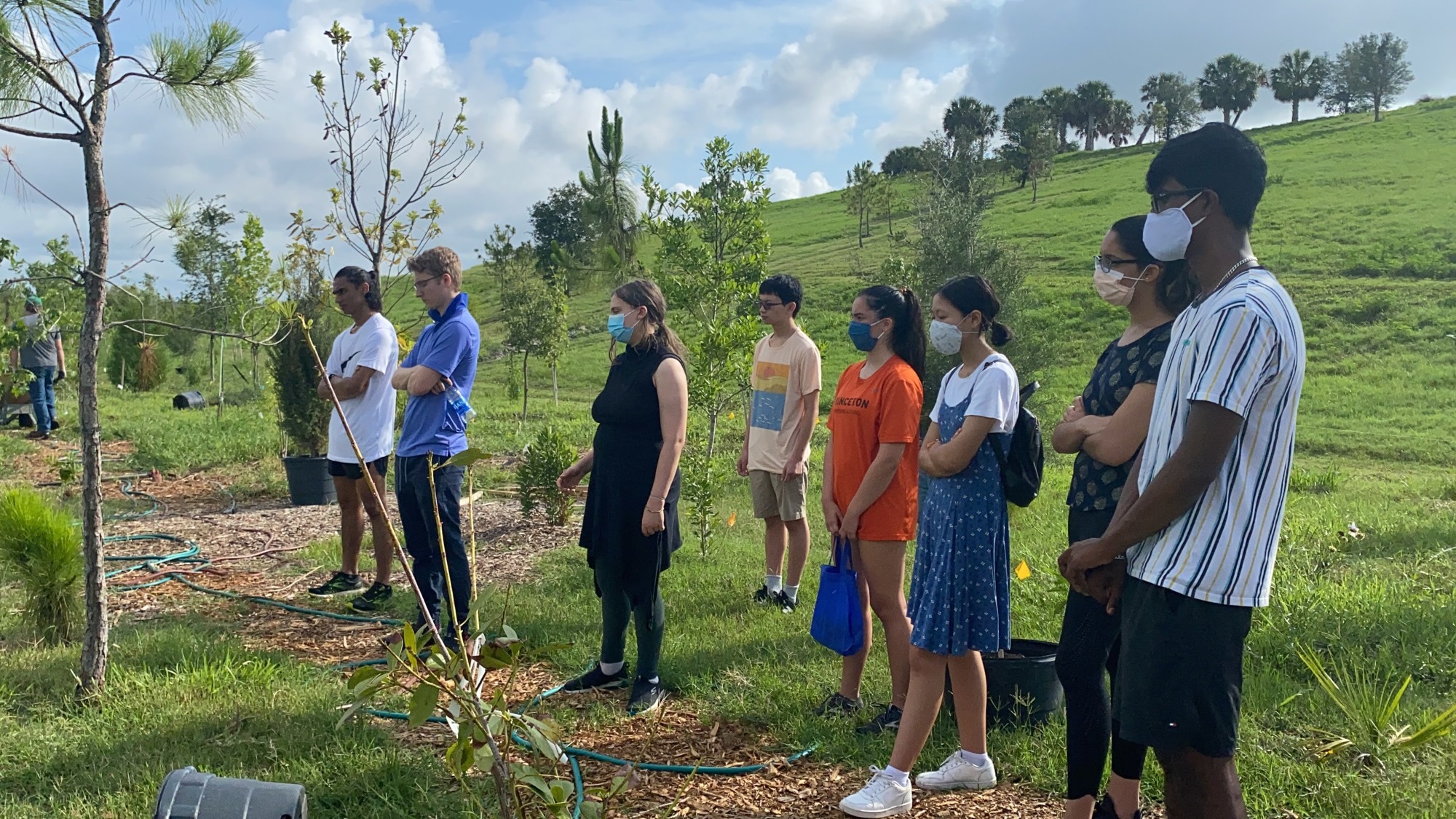 SCIP students visit the microforest at Celery Fields to get ideas. Photo courtesy