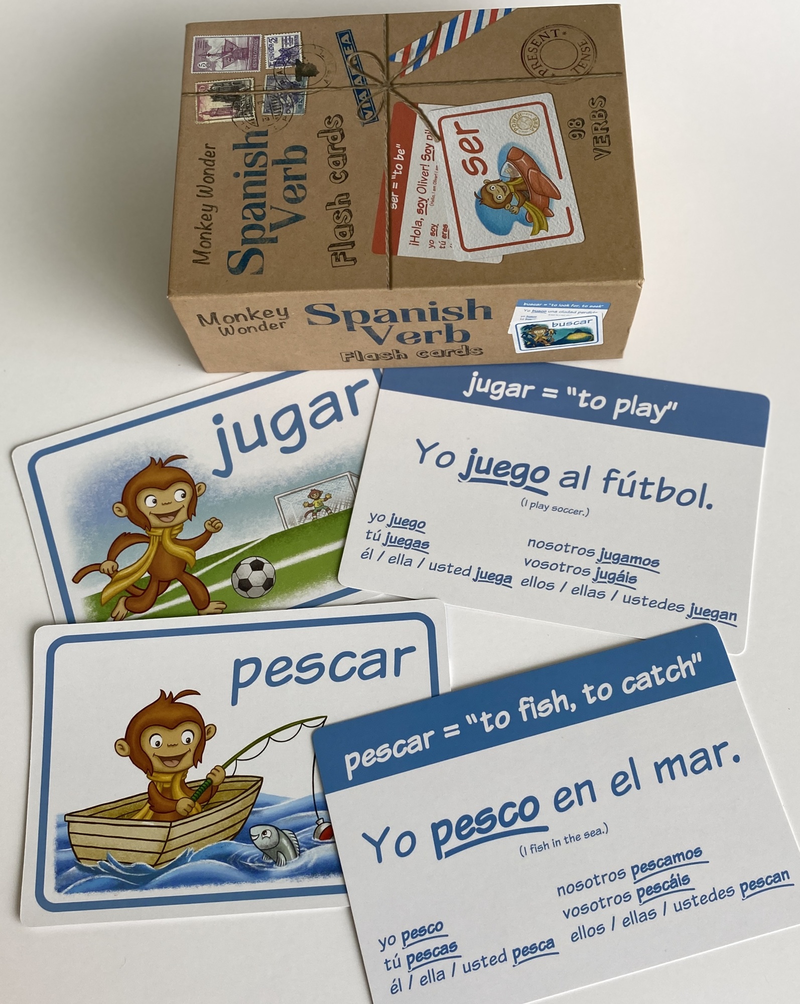 Monkey Wonder flash cards feature Oliver the Monkey, an engaging and artfully designed character who train and Latin America to showcase heritage, landmarks and culture. The cards are sold on Amazon for $18.95.
