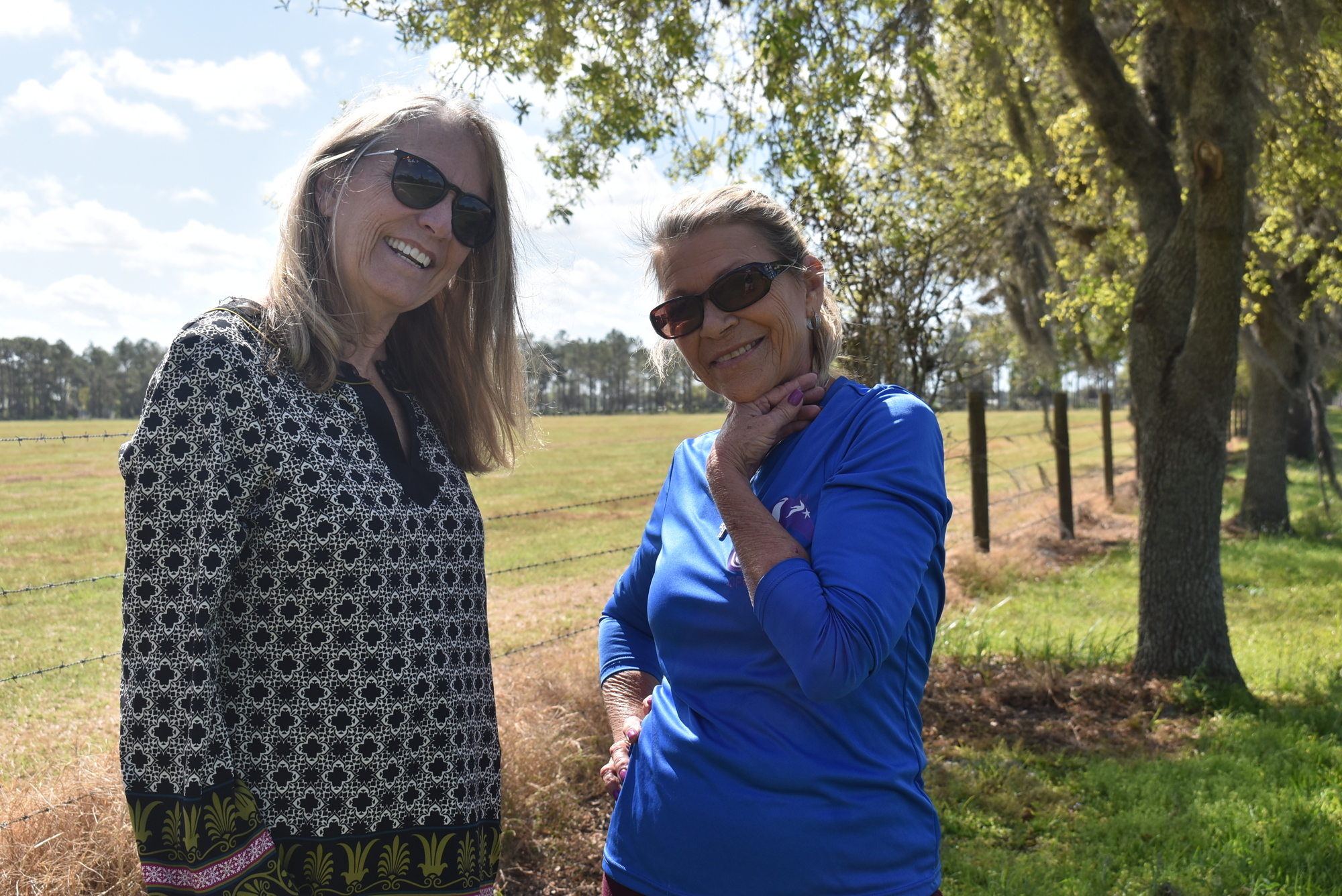 Myakka residents Elizabeth Arnold and Carol Felts are concerned about development encroaching on the area surrounding their homes.