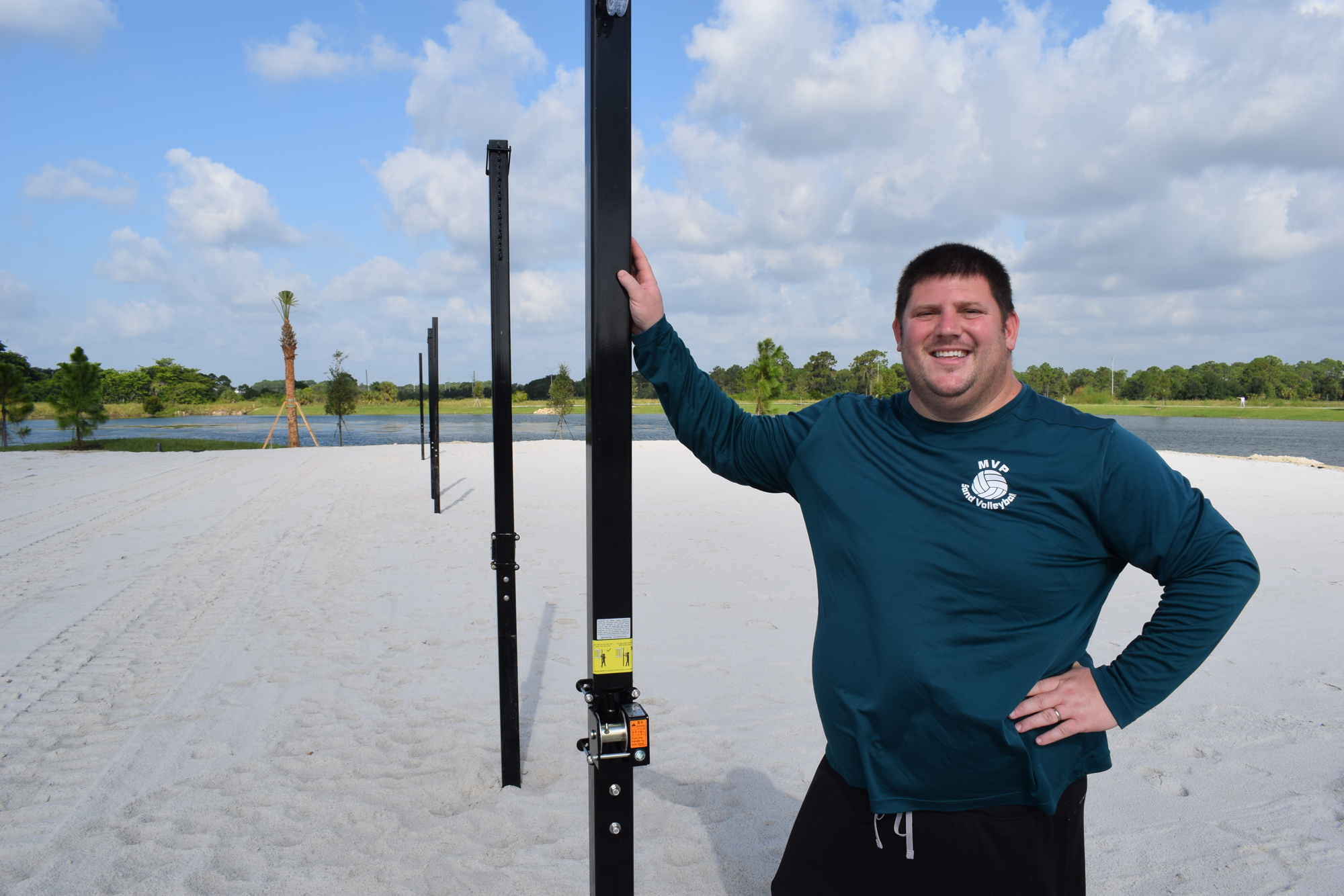 Chris McComas designed the volleyball complex at Waterside Place in Lakewood Ranch.