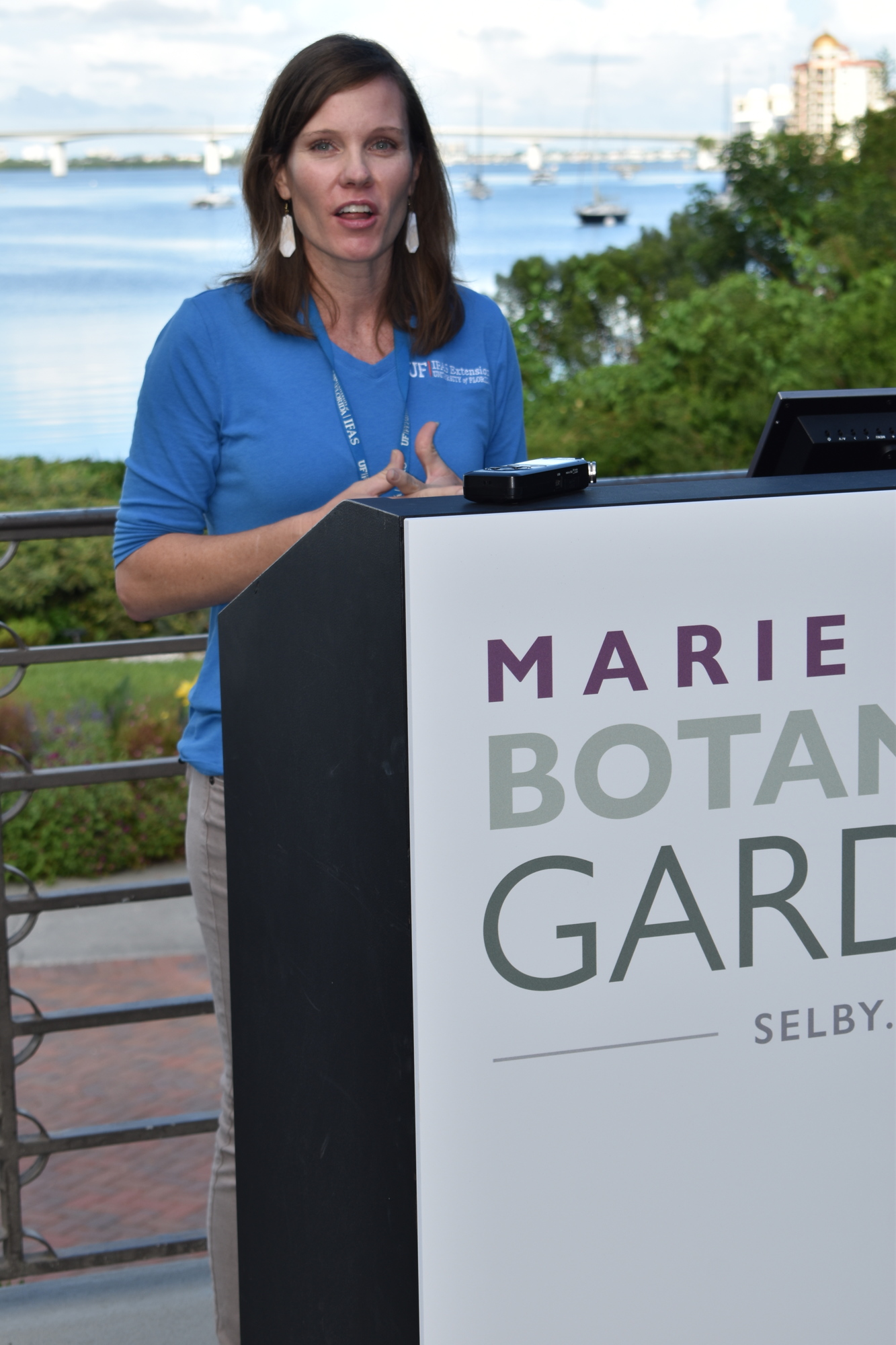 UF's Institute of Food and Agricultural Sciences Extension Water resources extension agent Dr. Abbey Tyrna spoke Monday morning about the science of the 