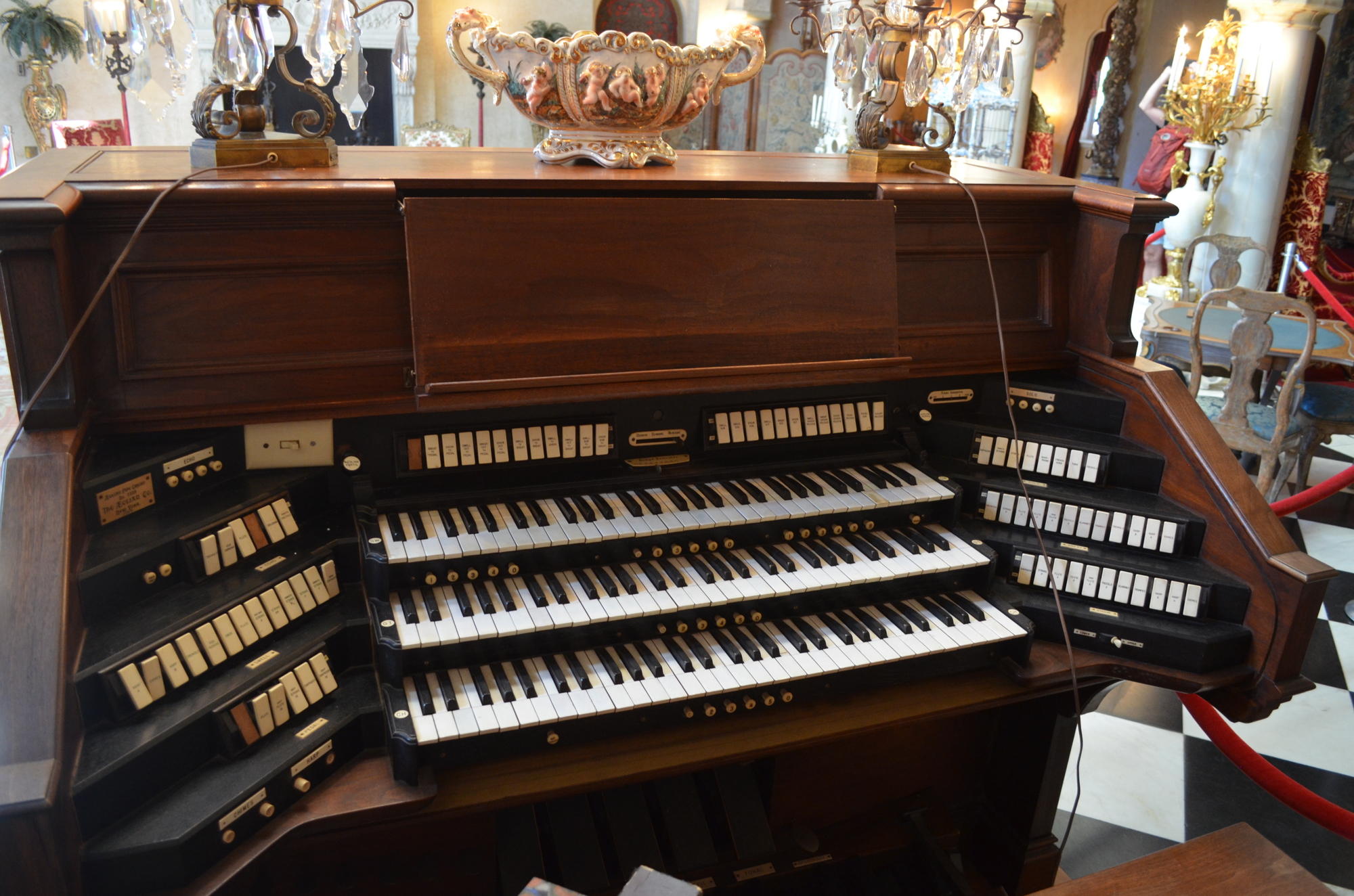 The mansion's two-story pipe organ is one of 60 built and only five of its type in existence. It will cost $1 million to restore and maintain it.