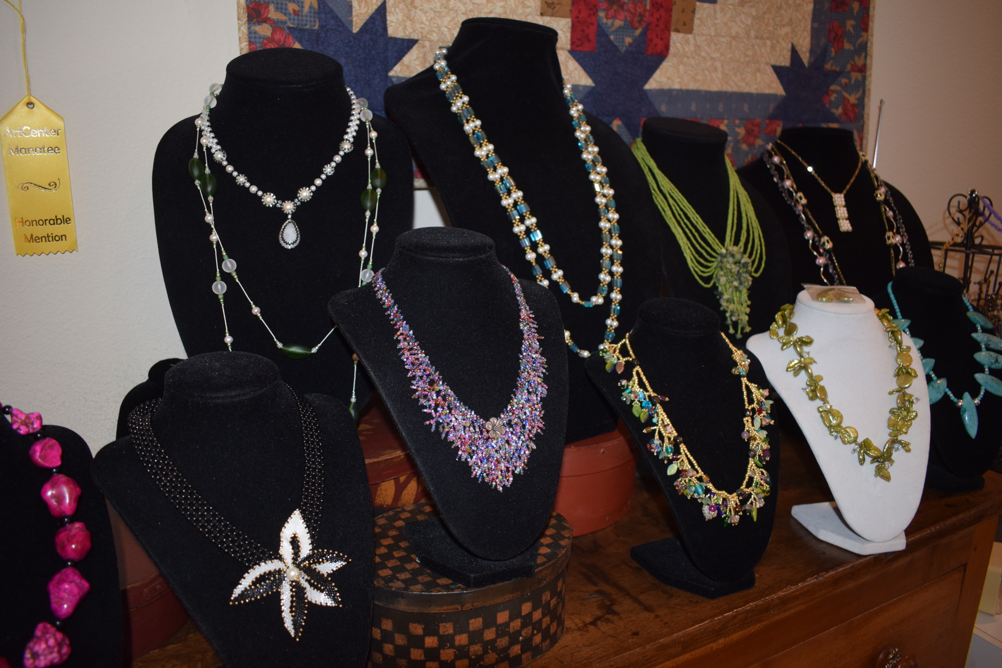 Elaine Vaughn's jewelry will be on display at the Fall Art Show and Sale Nov. 20 at Lakewood Ranch Town Hall.