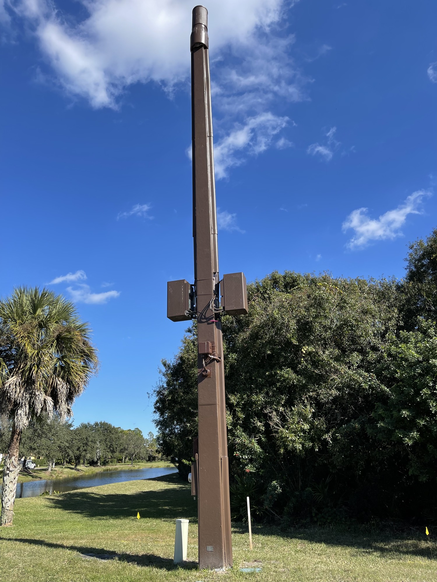 Small-cell sites like this AT&T mini-tower located near the entrance of Lakewood Ranch Country Club on Lakewood Ranch Boulevard have helped boost cell service in the area.